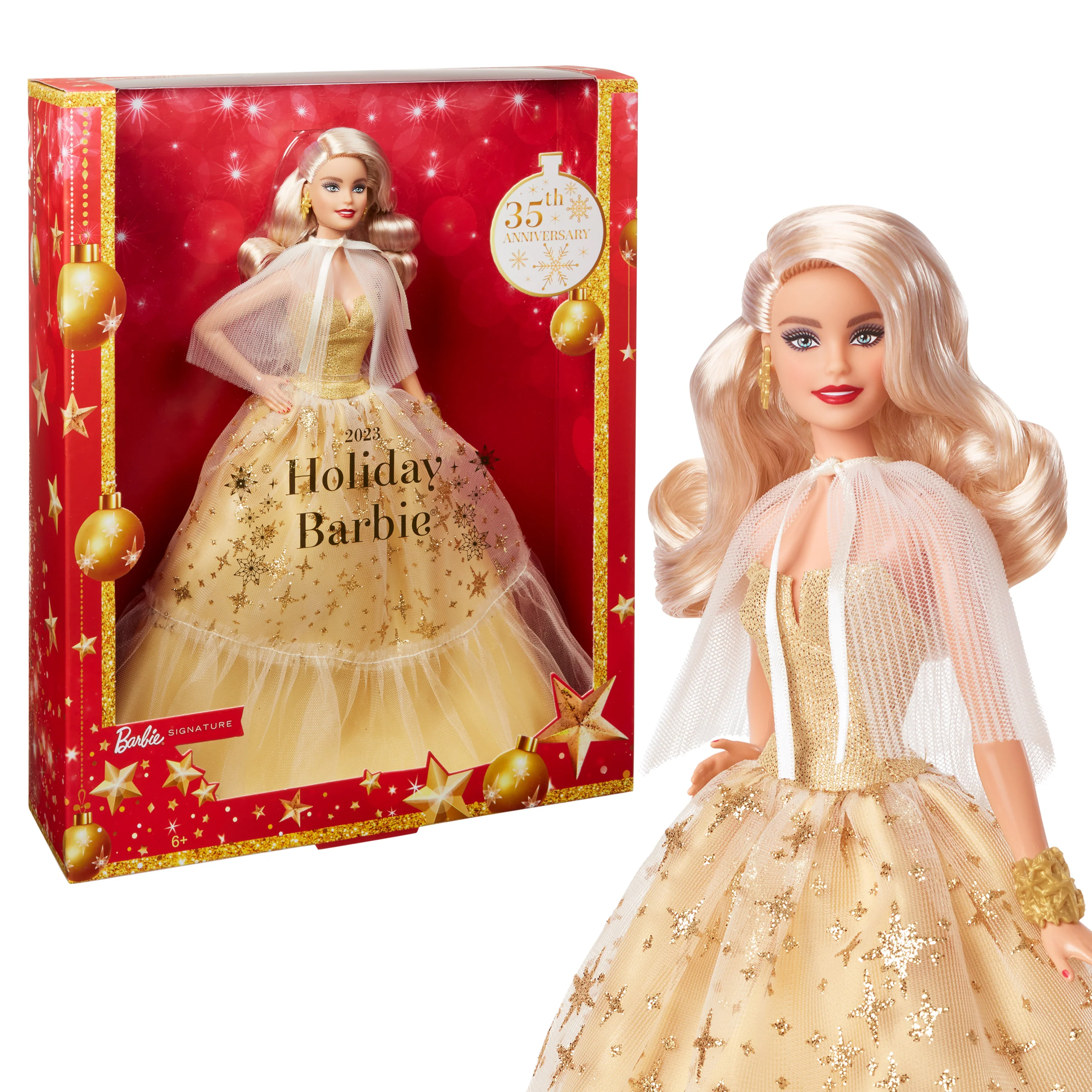 2023 Holiday BARBIE Doll, Blond Hair - Image 10