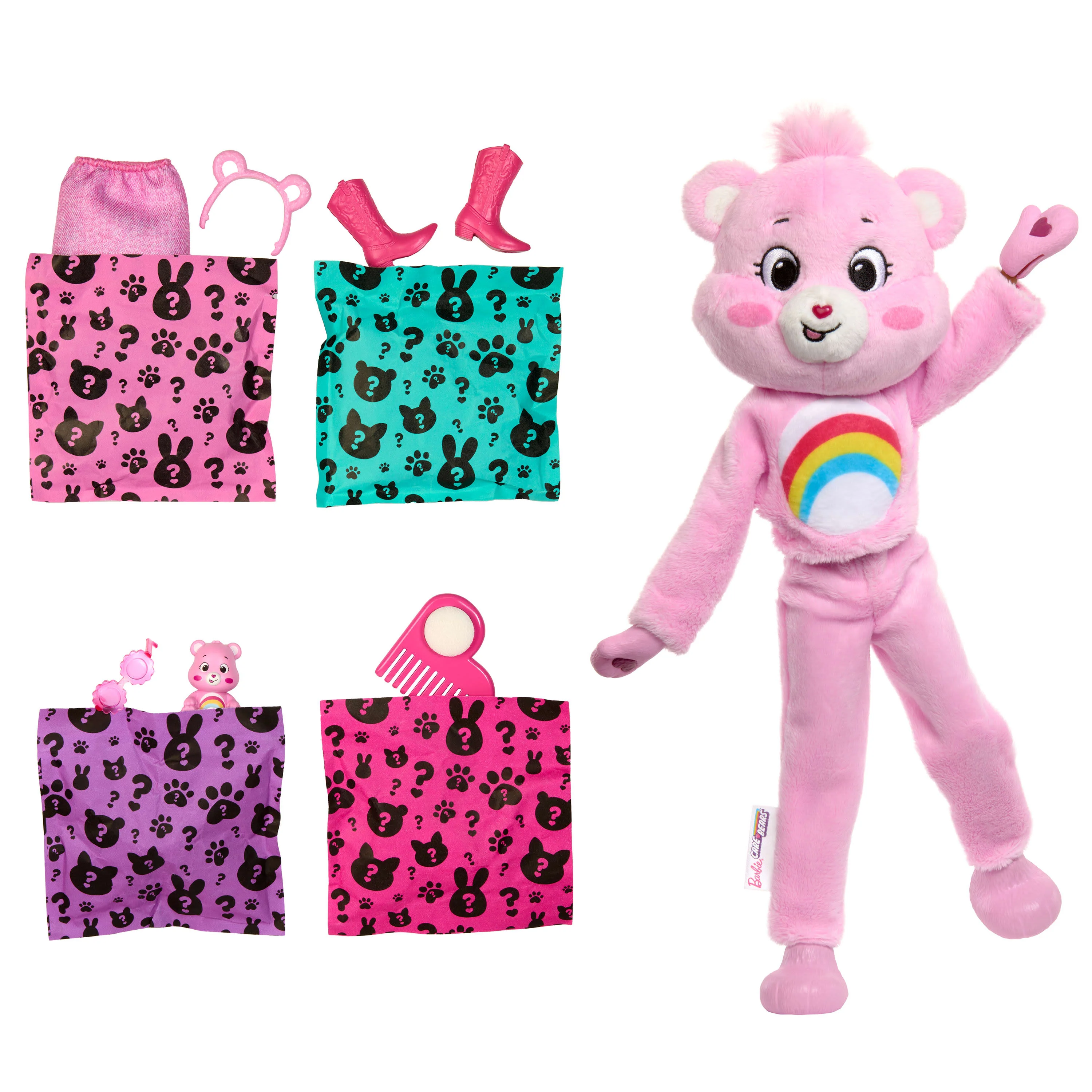 Barbie Cutie Reveal Care Bears Series Doll & Accessories - Pink - Image 3