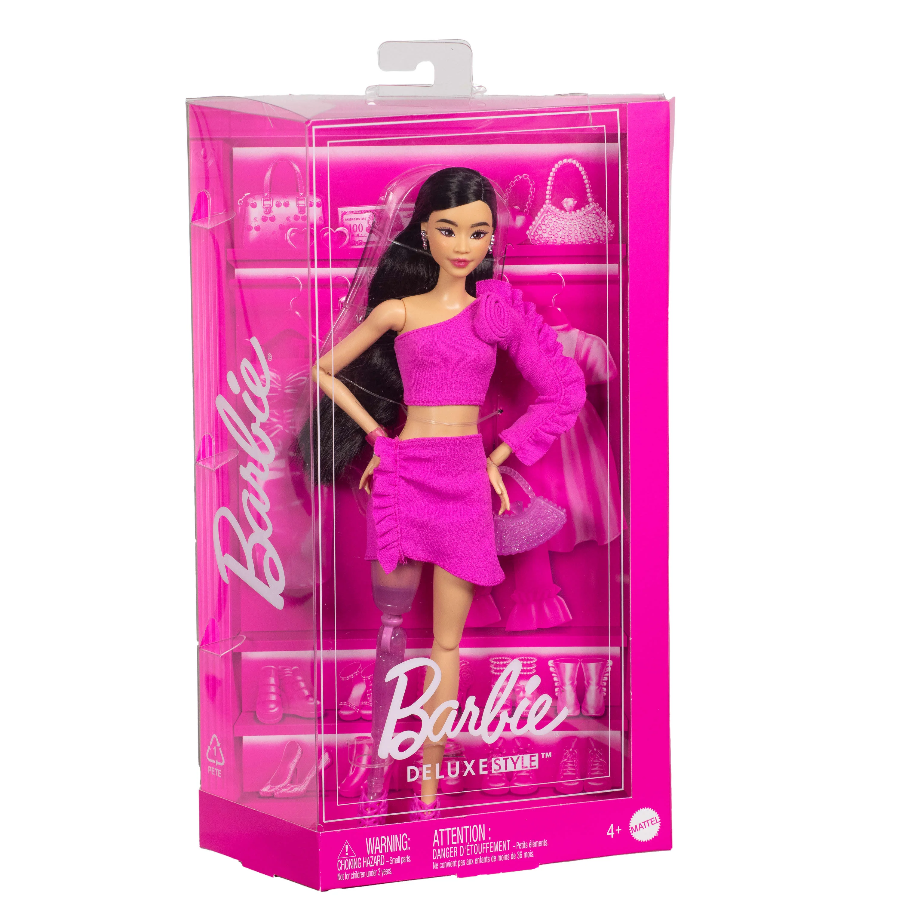 Barbie Deluxe Style #2 Doll in Pink Barbie Core Top and Skirt Set - Image 5