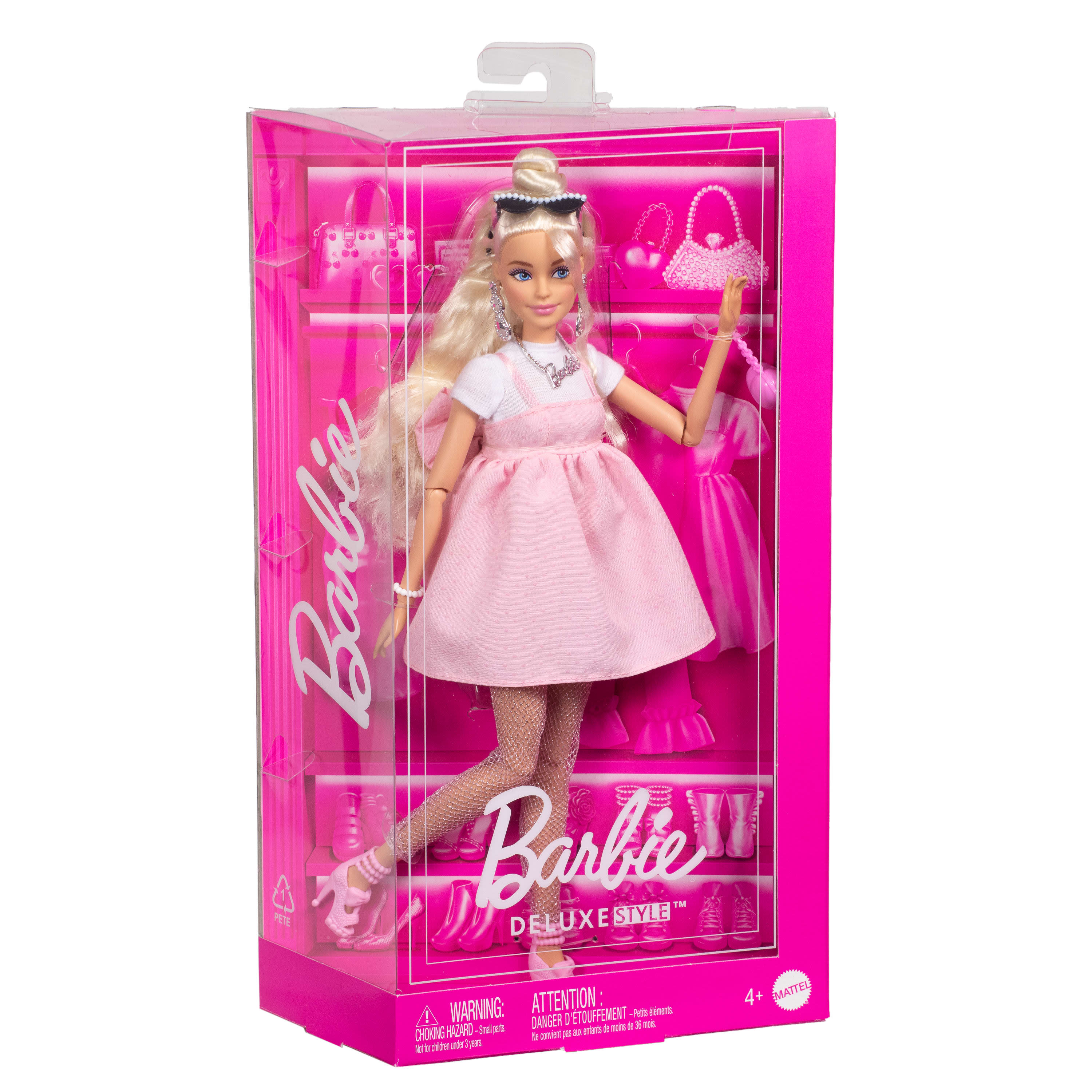 Barbie Deluxe Style Doll #3 in Pastel Pink Barbiecore Dress with Oversized Bow - Image 6