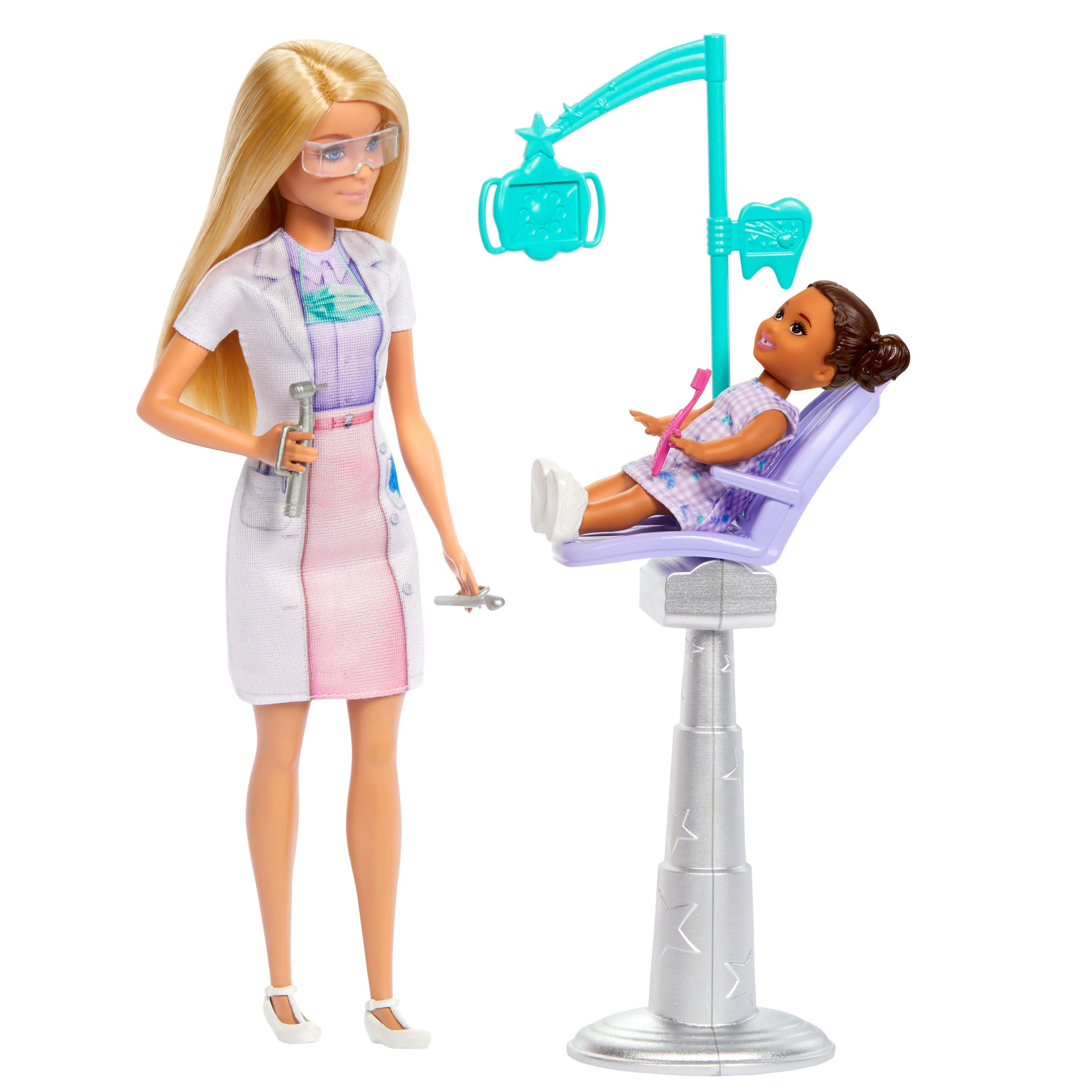 Barbie Dentist Doll with Blonde Fashion Doll - Image 6