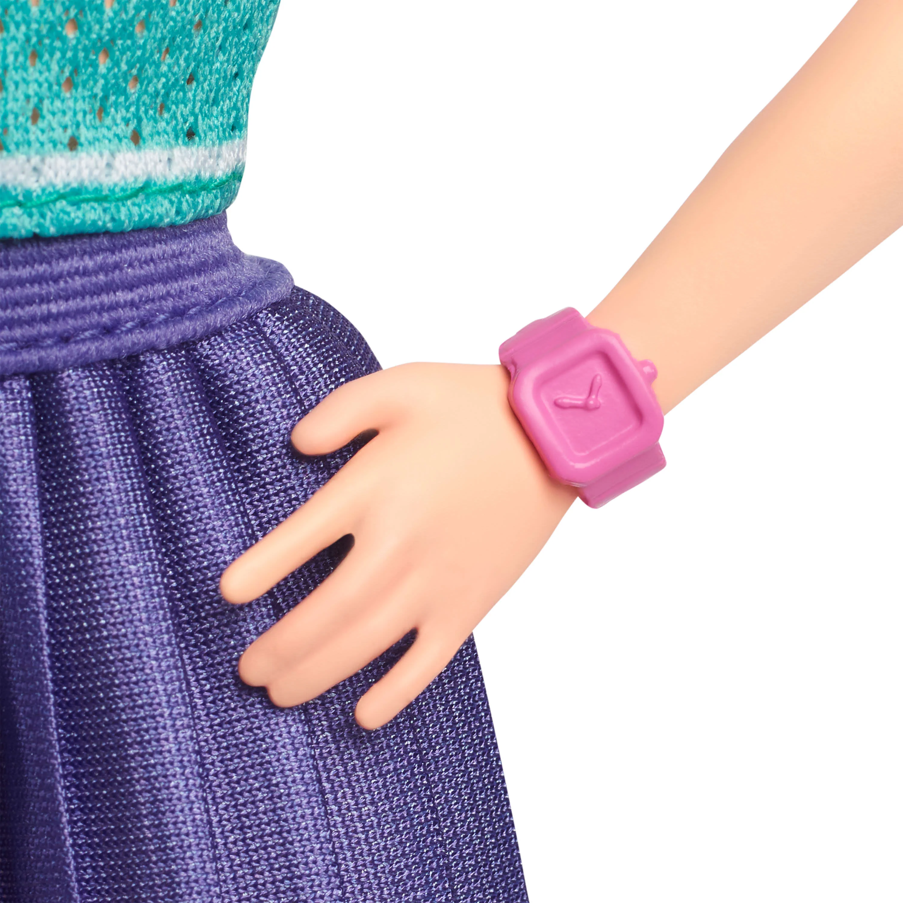 Barbie Fashionistas Doll #232 in Jersey Top and Pleated Purple Skirt - Image 4