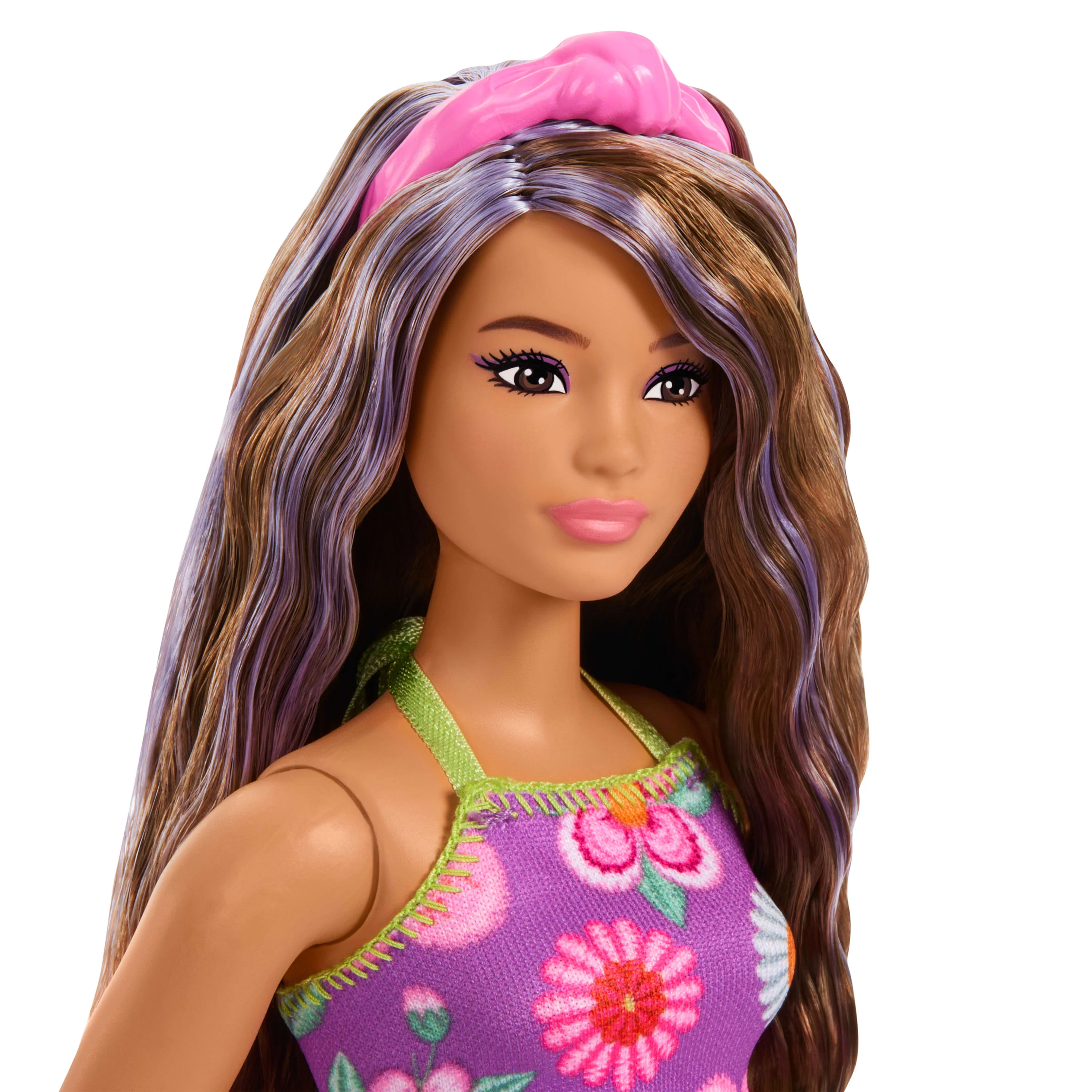 Barbie Fashionistas Doll #244 with Floral Halter Dress - Image 5