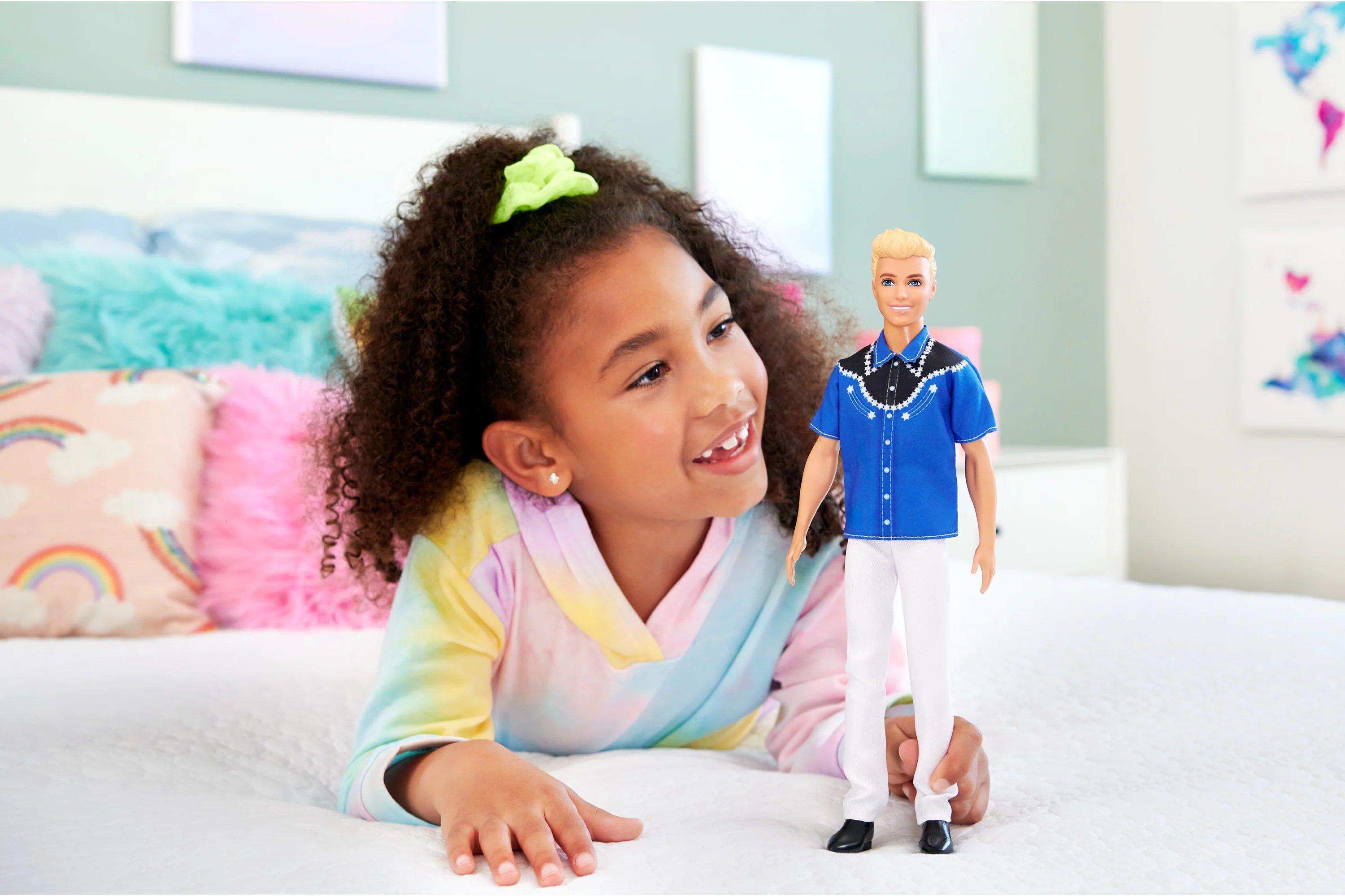 Barbie Fashionistas Ken Doll #226, Blonde Fashion Doll with Western Look, 65th Anniversary - Image 6