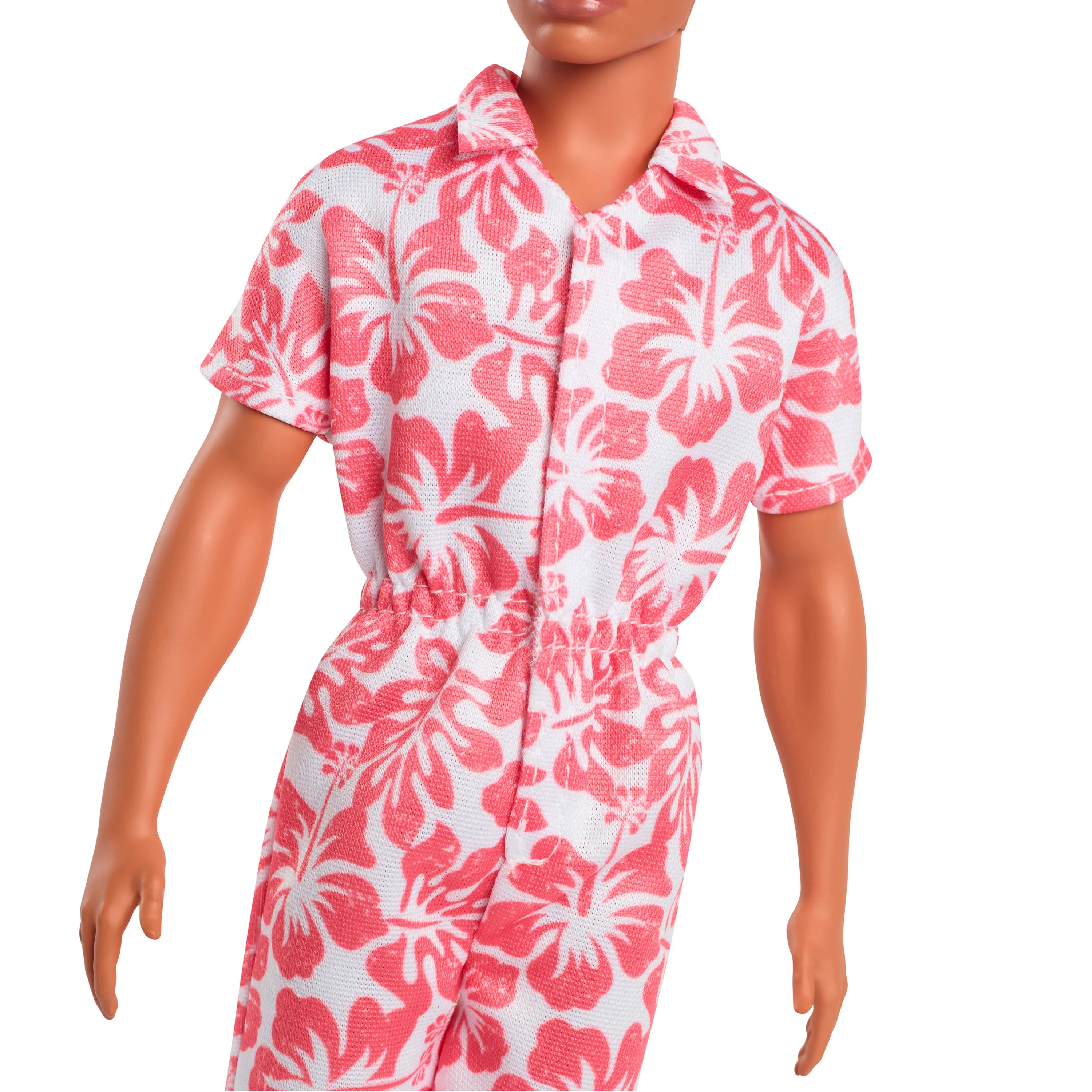 Barbie Fashionistas Ken Doll #235 in Hawaiian Print Jumpsuit with Green Sandals - Image 4