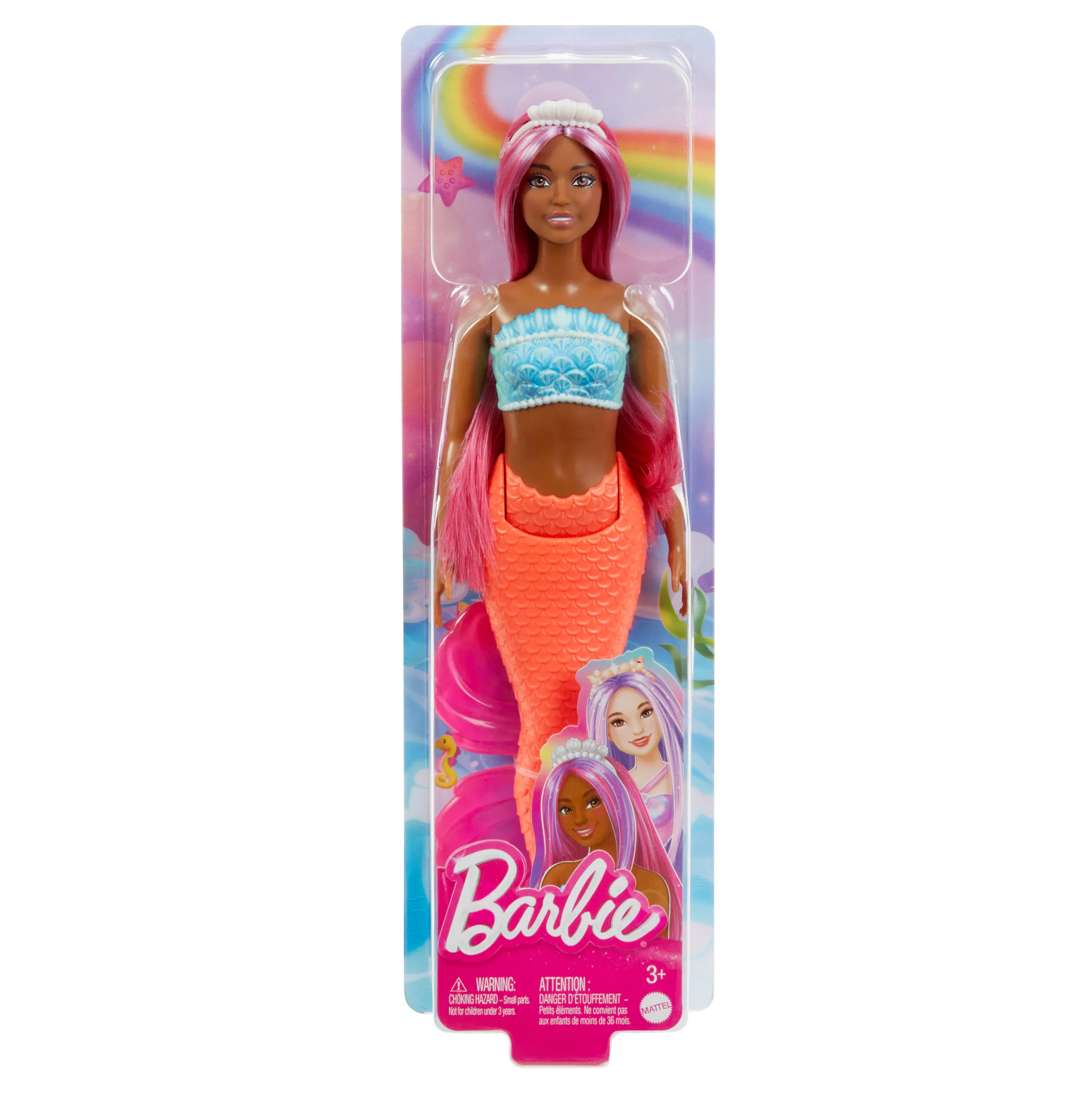 Barbie Mermaid Doll with Pink Hair - Image 5