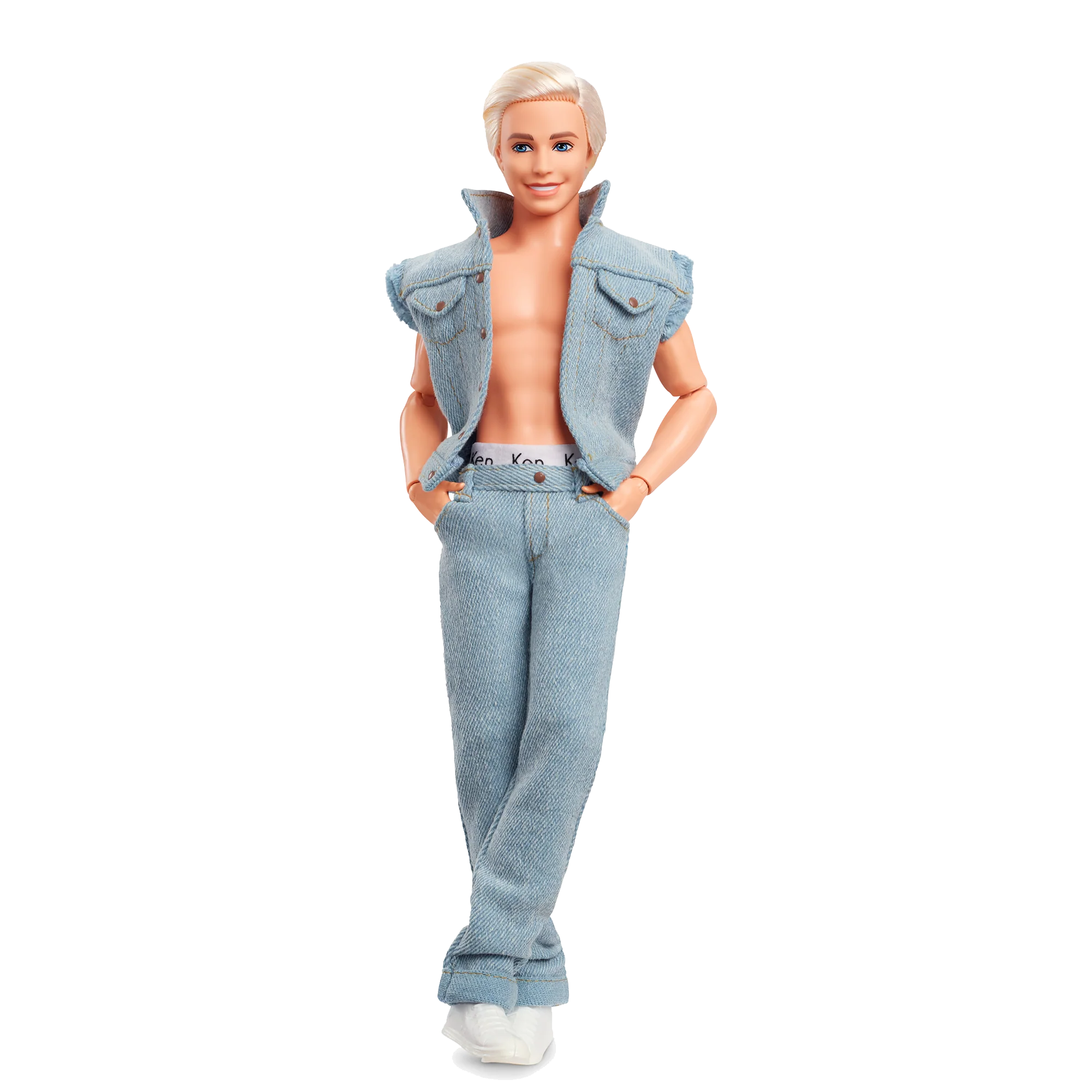 Barbie Movie Ken Doll Wearing Denim Matching Set - Image 2