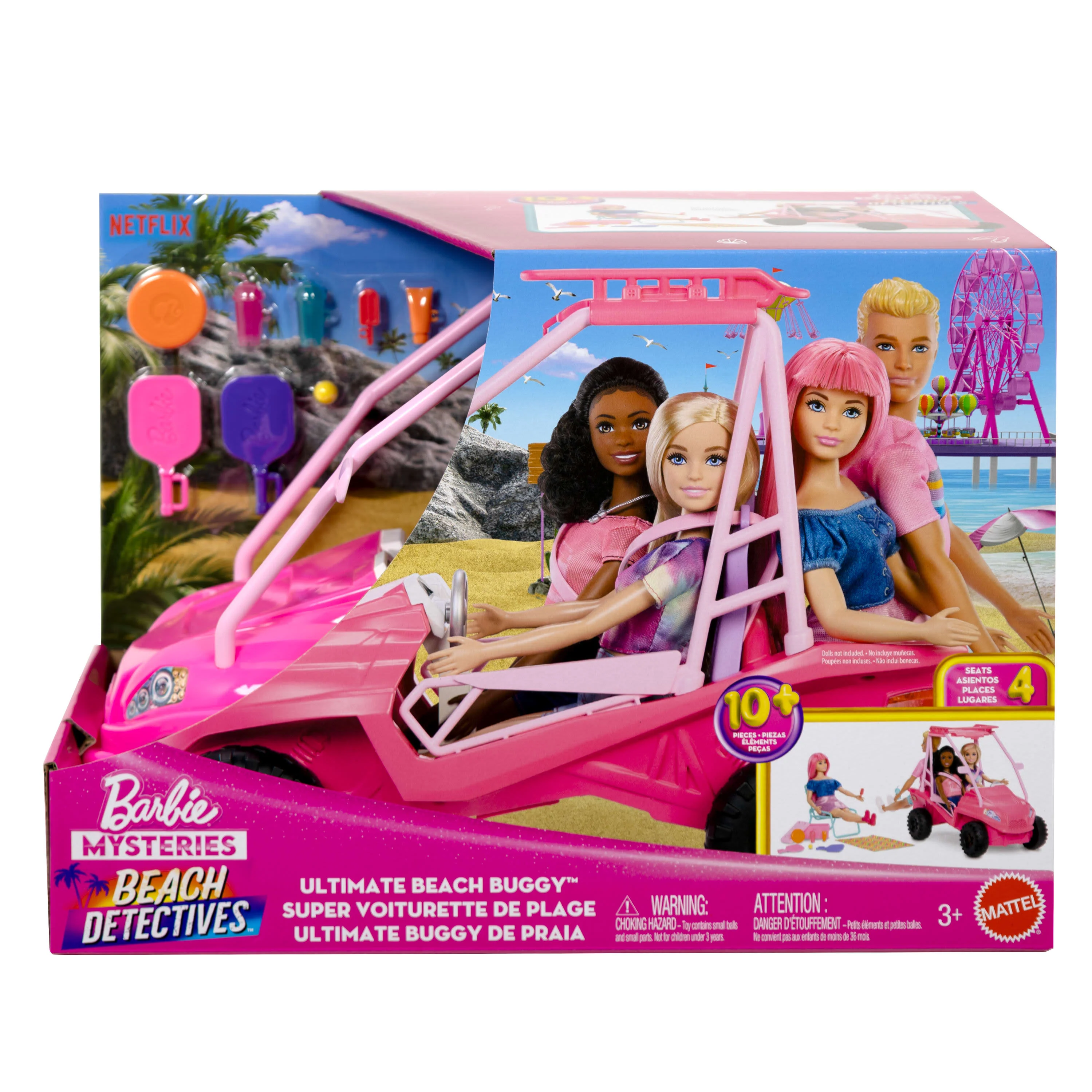 Barbie Mysteries: Beach Detectives Ultimate Beach Buggy Vehicle Playset - Image 6