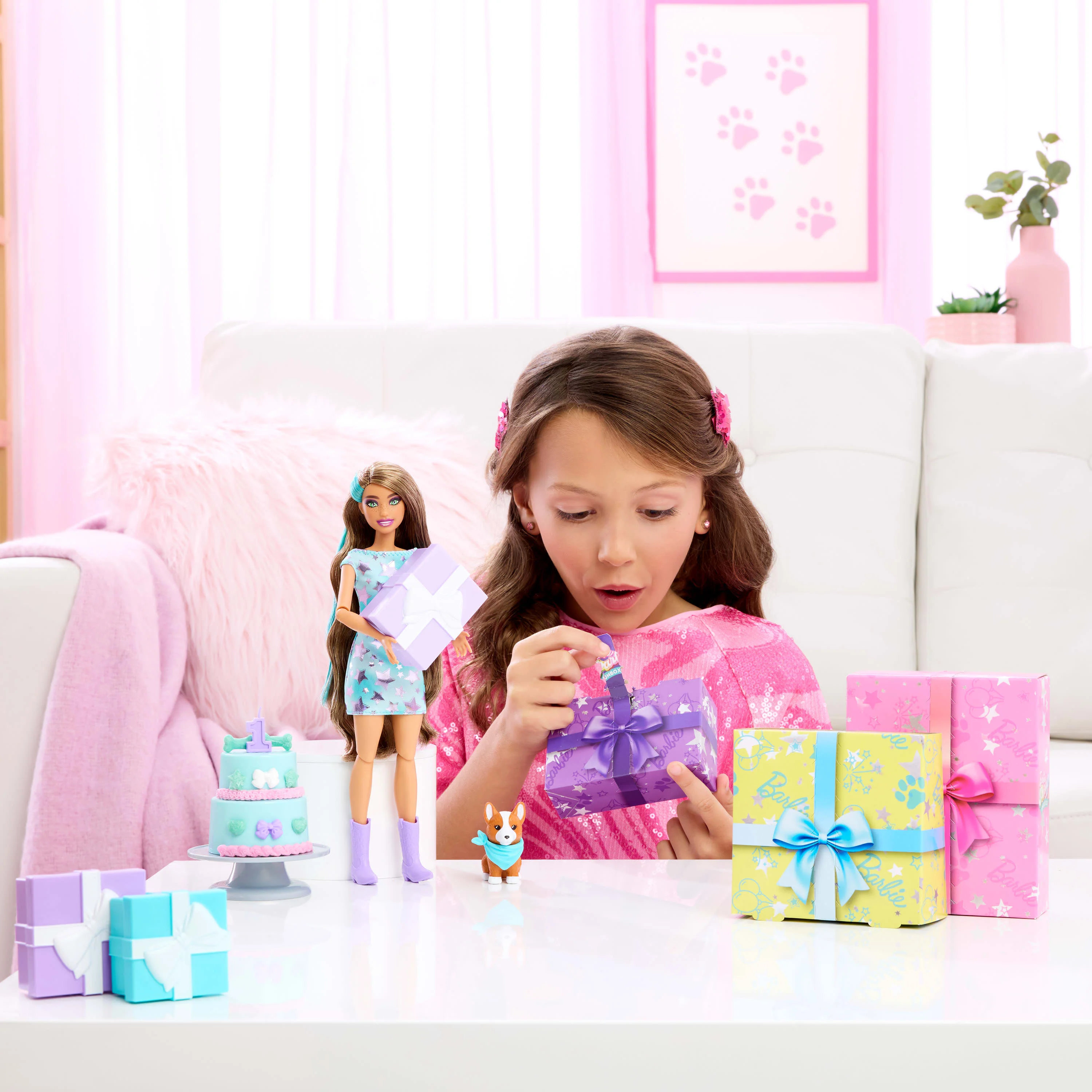 Barbie Party Unboxed Pet Birthday Series Doll & Accessories - Image 8
