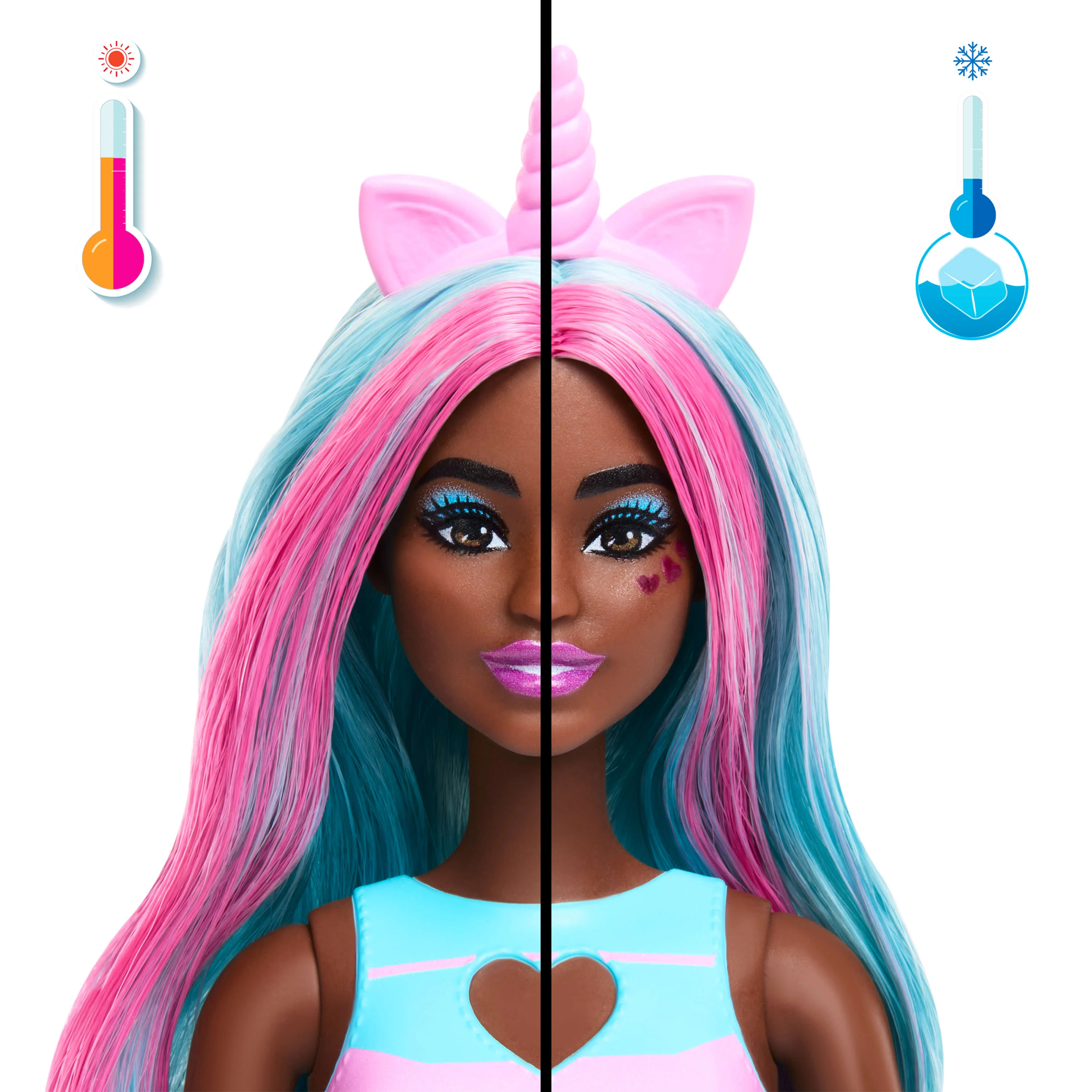 Barbie Pop Reveal Shakes Series Doll & Accessories Set, Scented Sweet Unicorn Fashion Doll - Image 4