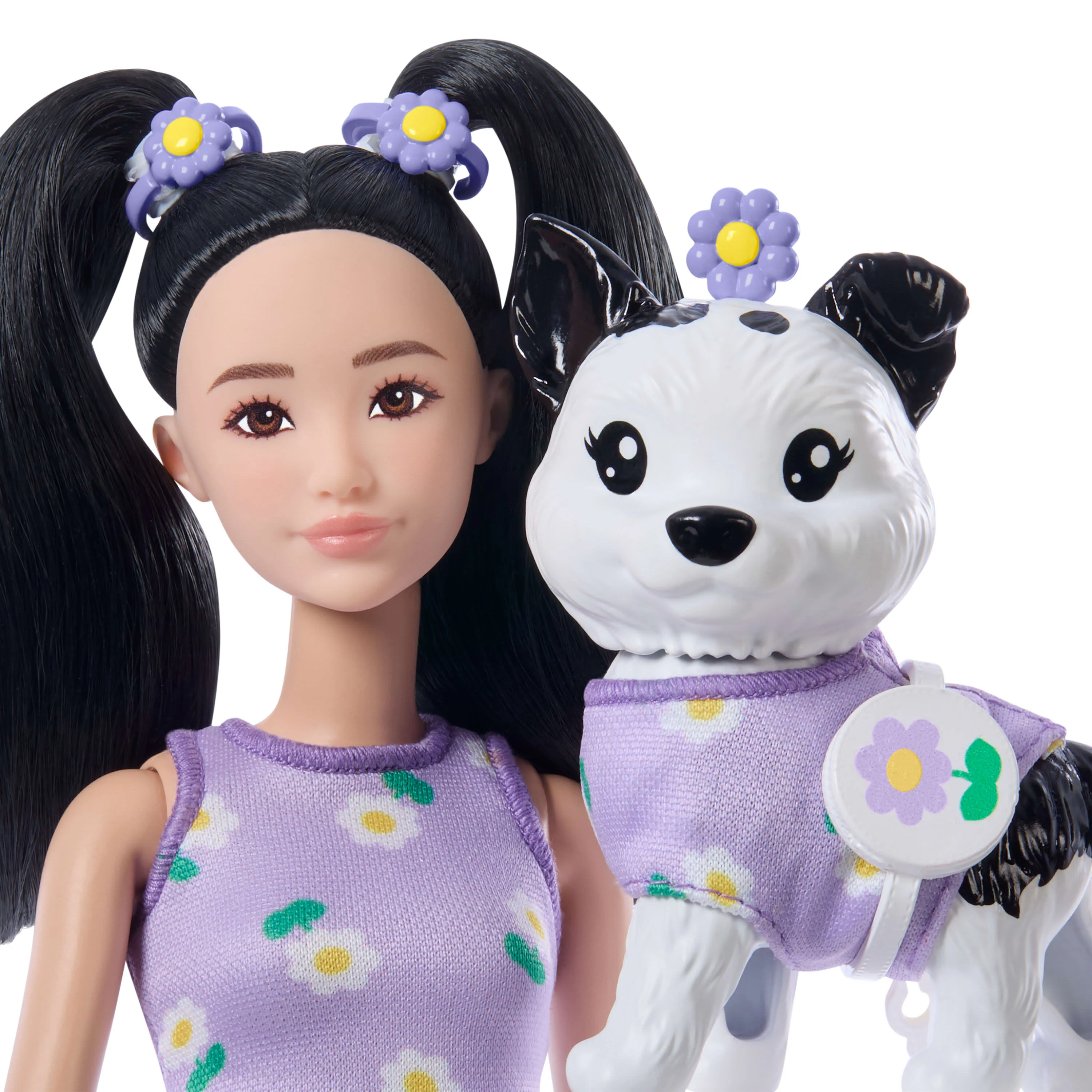 Barbie Twinning Looks Fashion Doll with Pet Dog - Image 3