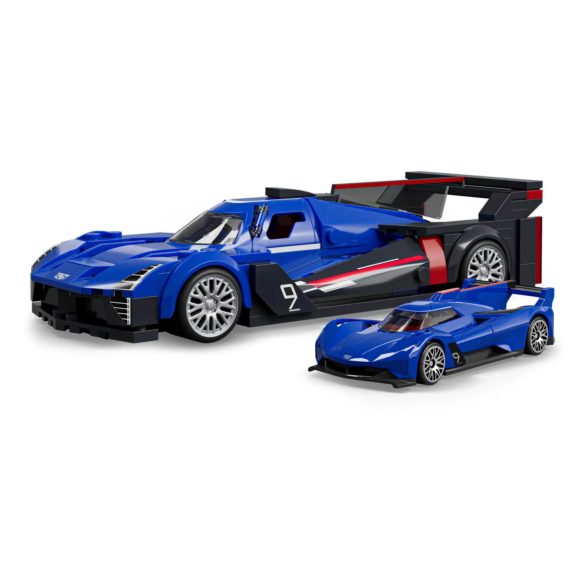 Bundle: Brick Shop Maserati, Cadillac & Corvette Hot Wheels Building Set Trio - Image 9
