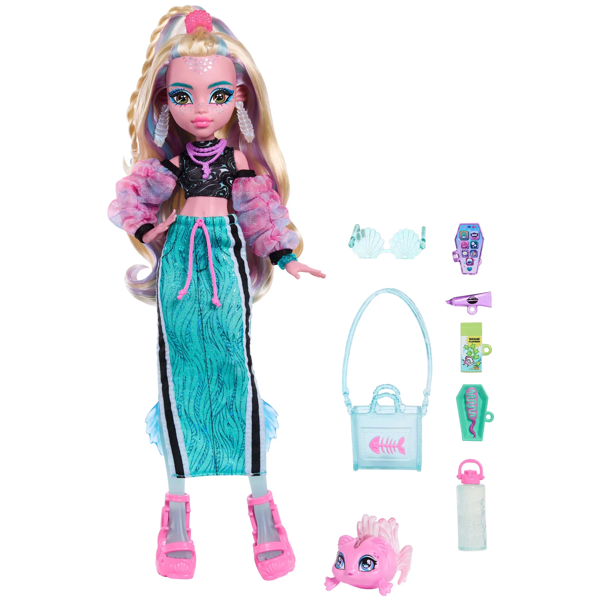 Bundle: Monster High - 4 Dolls; Frankie Stein, Lagoona Blue, Draculaura and Cleo De Nile - Image 2