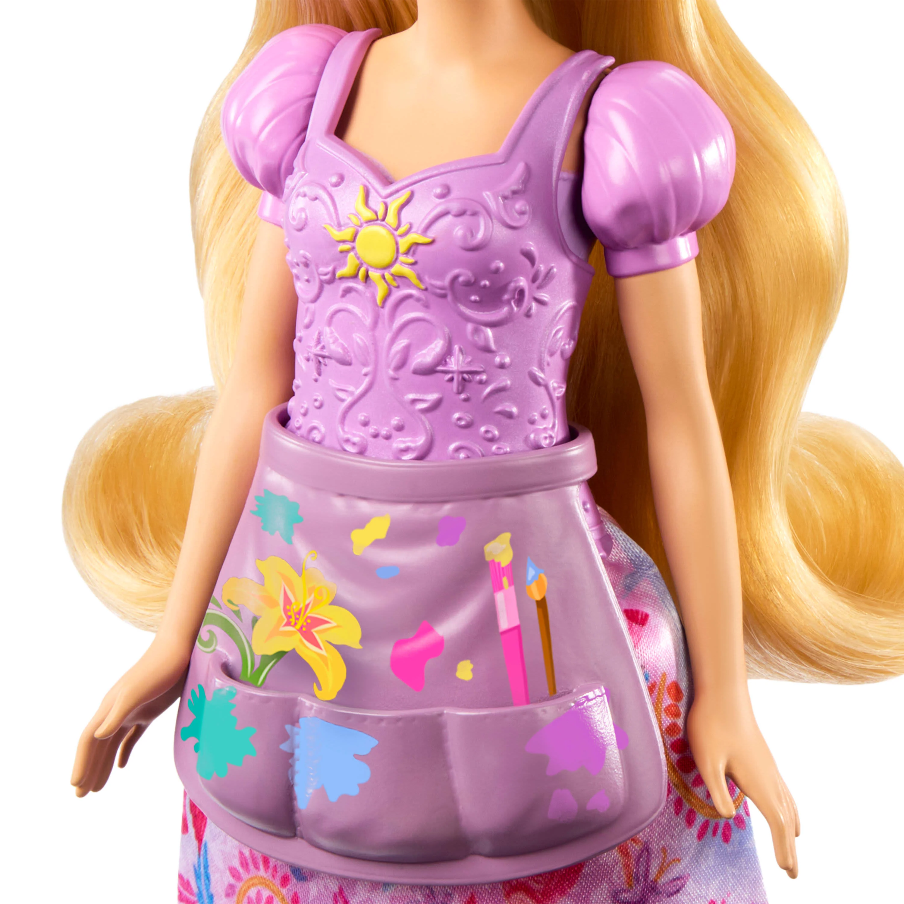 Disney Princess 2-in-1 Stories Rapunzel Fashion Doll with 2 Snap-On Bodices - Image 4