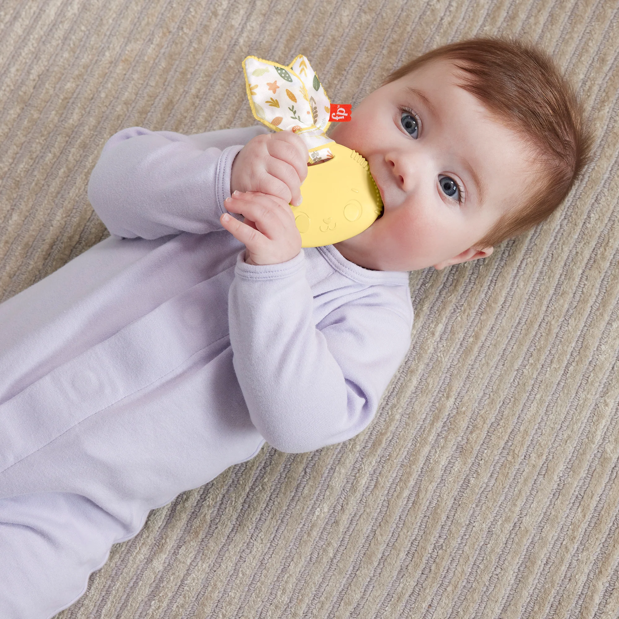 Fisher-Price Animal Themed Baby Teether Rattle & Clacker for Newborns - Assorted* - Image 4