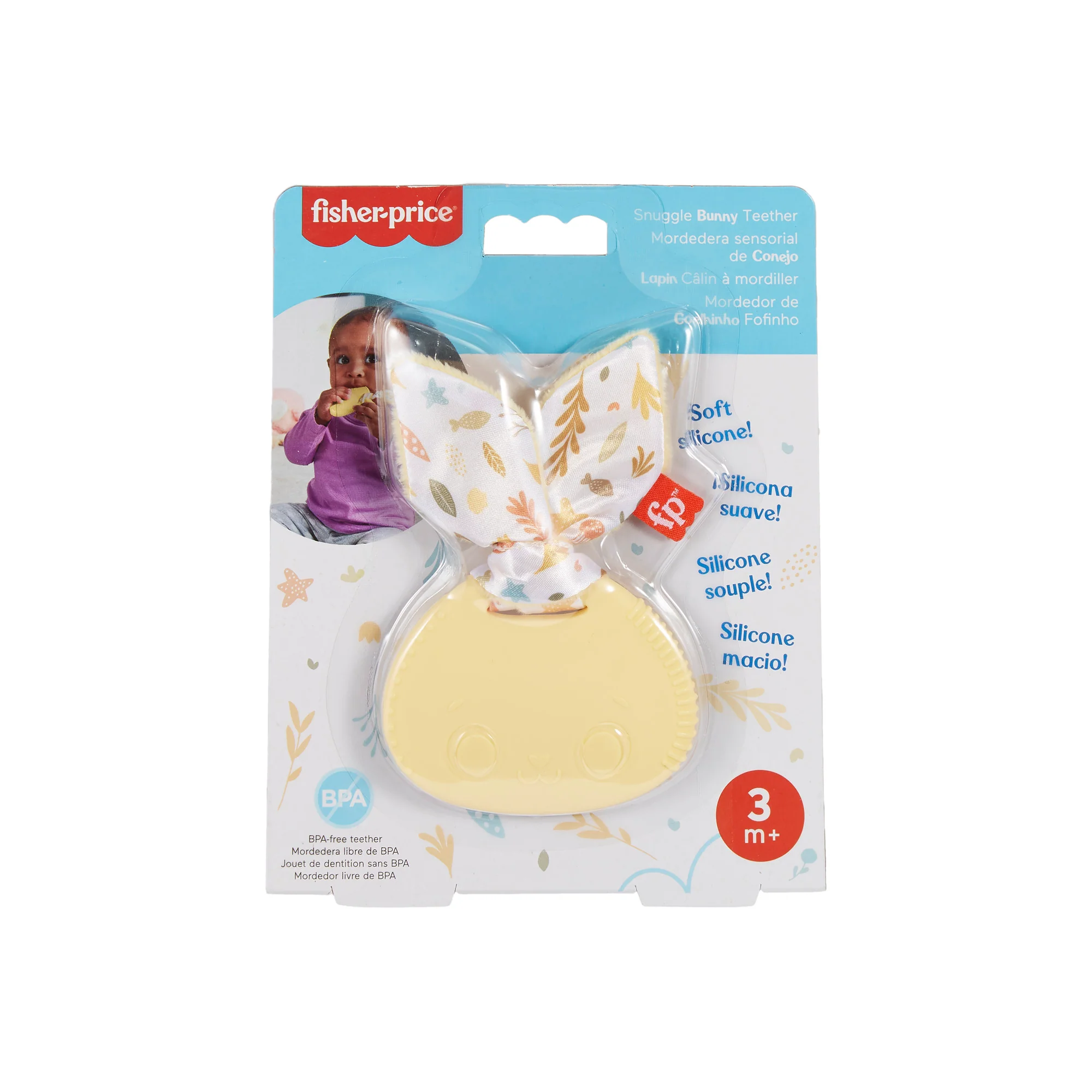 Fisher-Price Animal Themed Baby Teether Rattle & Clacker for Newborns - Assorted* - Image 9