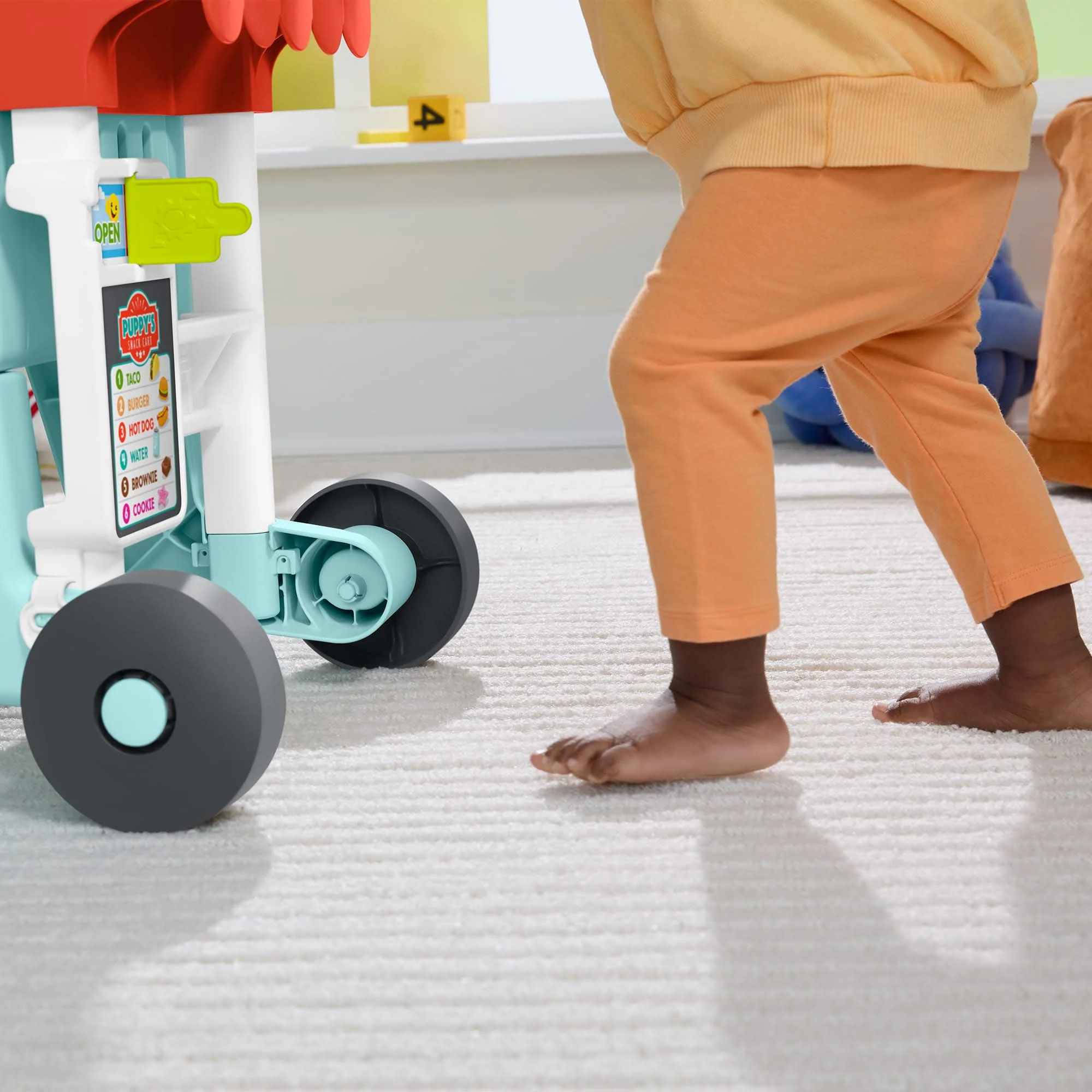 Fisher-Price Laugh & Learn 4-in-1 Snack Cart Walker - Image 3