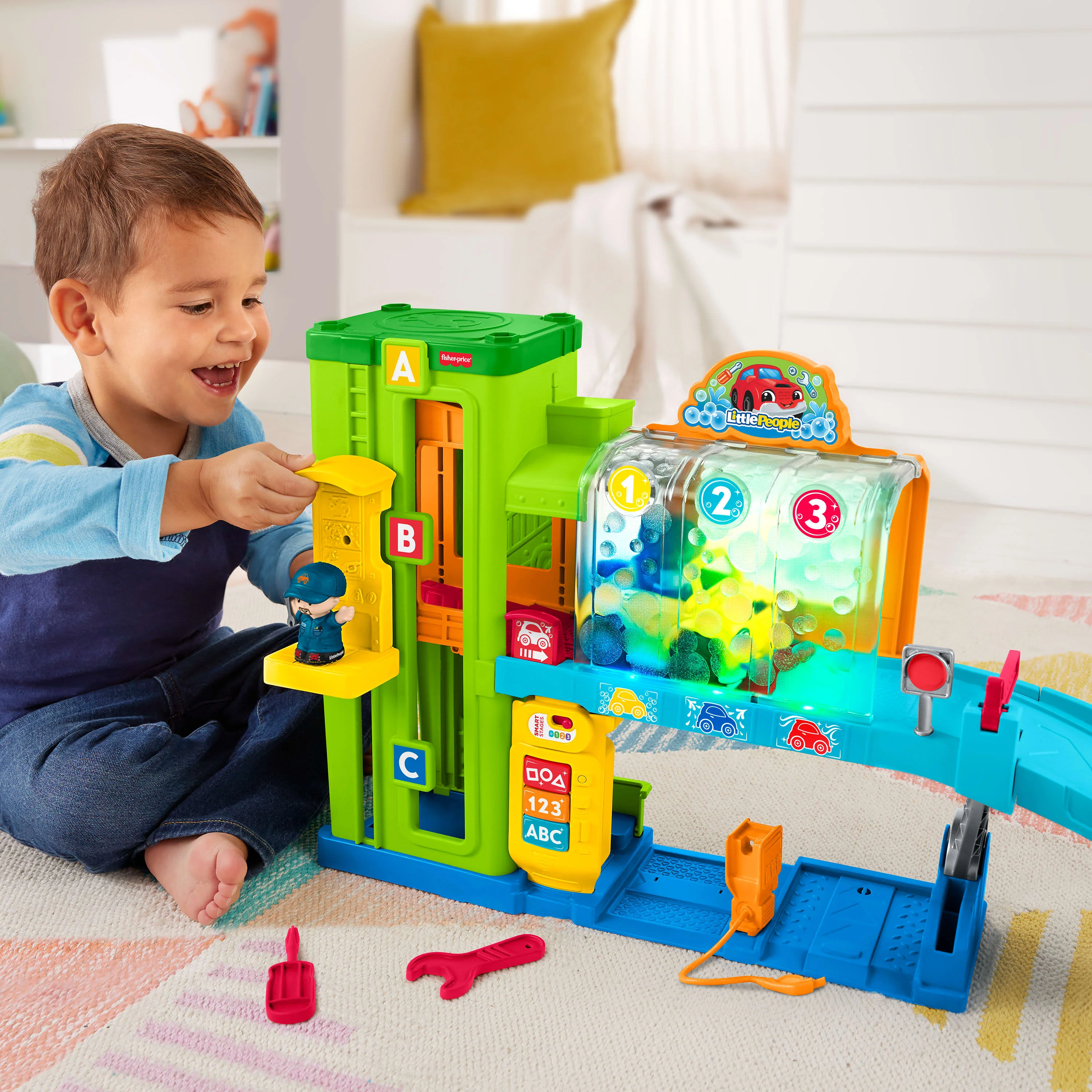 Fisher-Price Little People Toddler Playset with Figures & Toy Car - Image 8