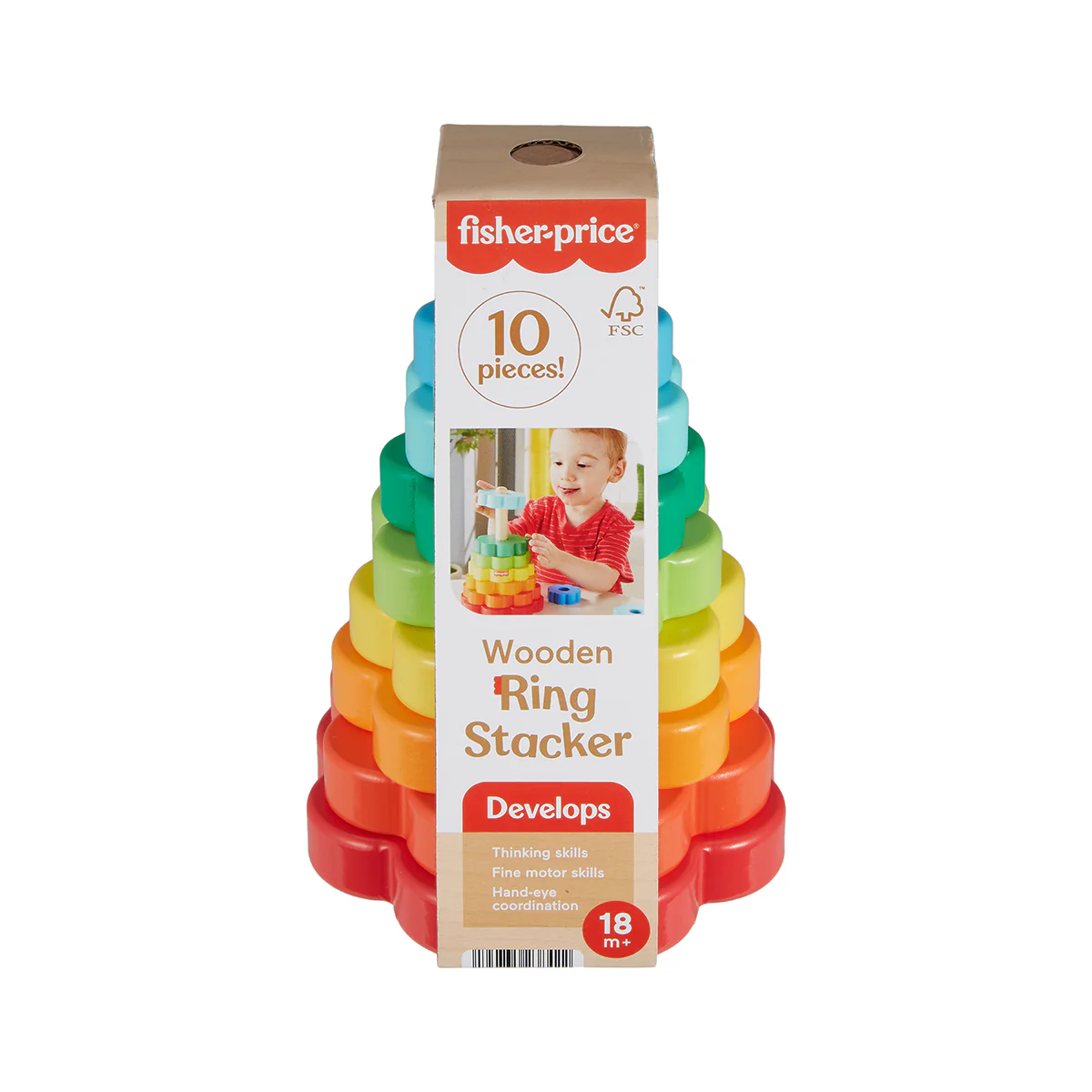 Fisher-Price Wooden Ring Stacker - Image 8