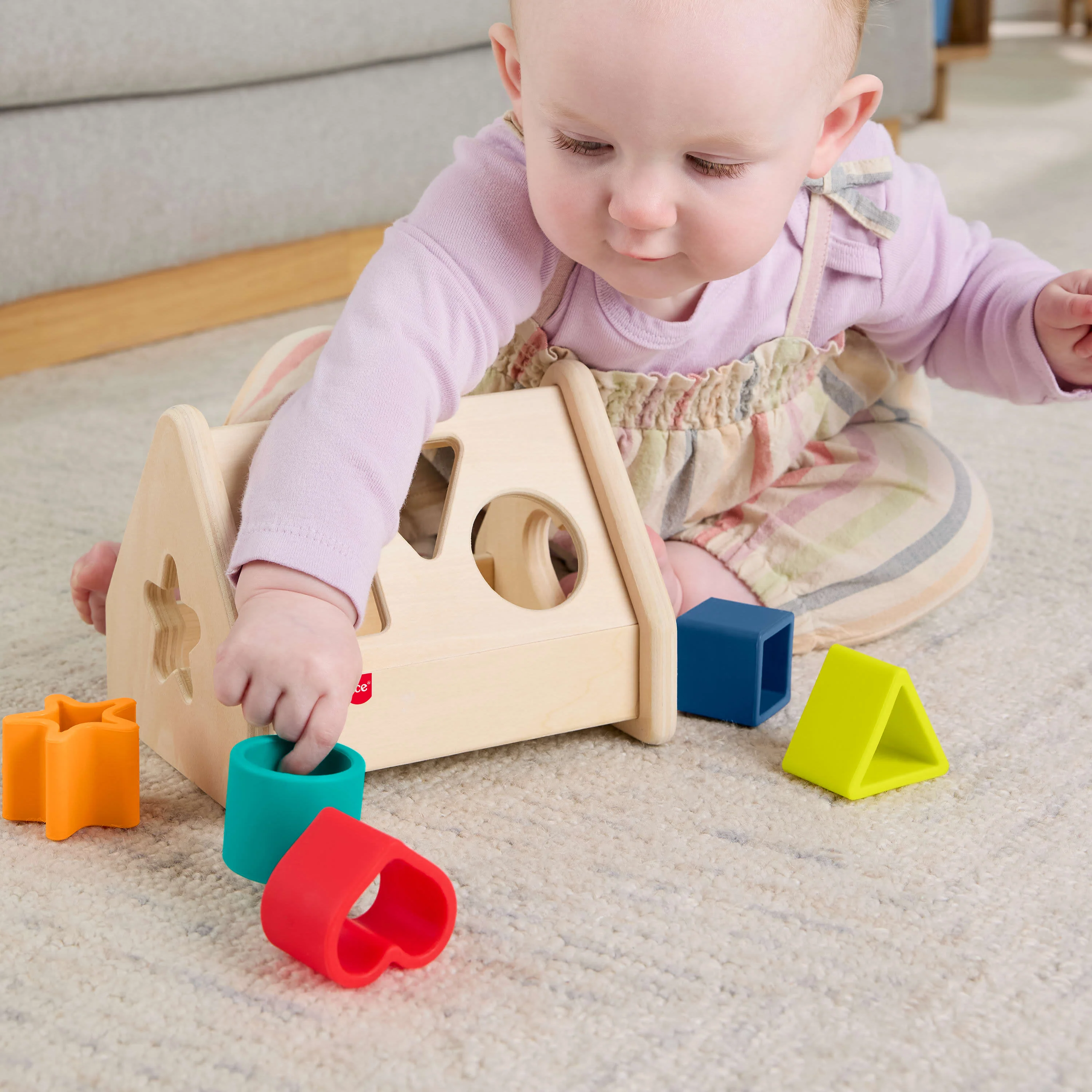 Fisher-Price Wooden Silicone Shape Sorter - Image 2