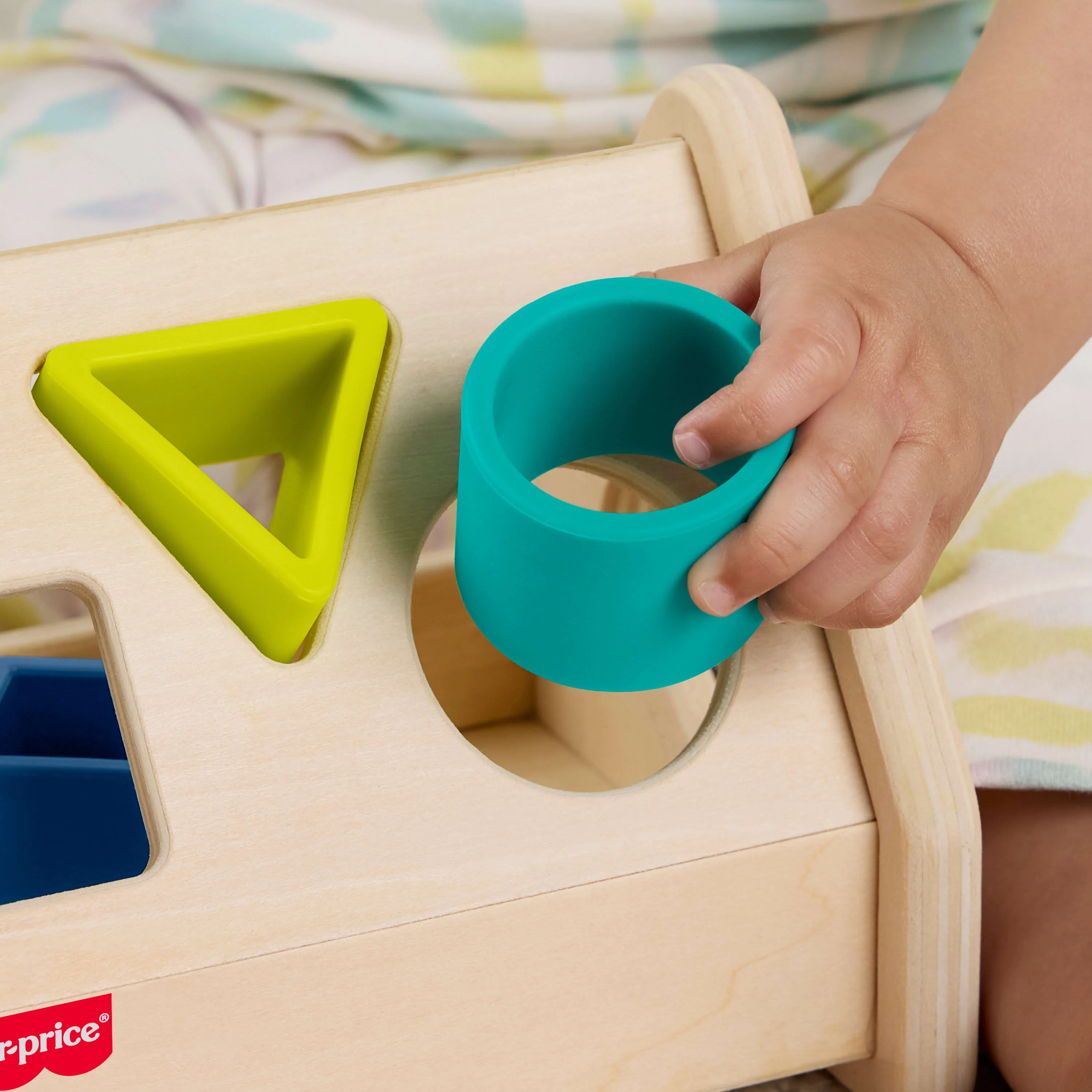 Fisher-Price Wooden Silicone Shape Sorter - Image 3