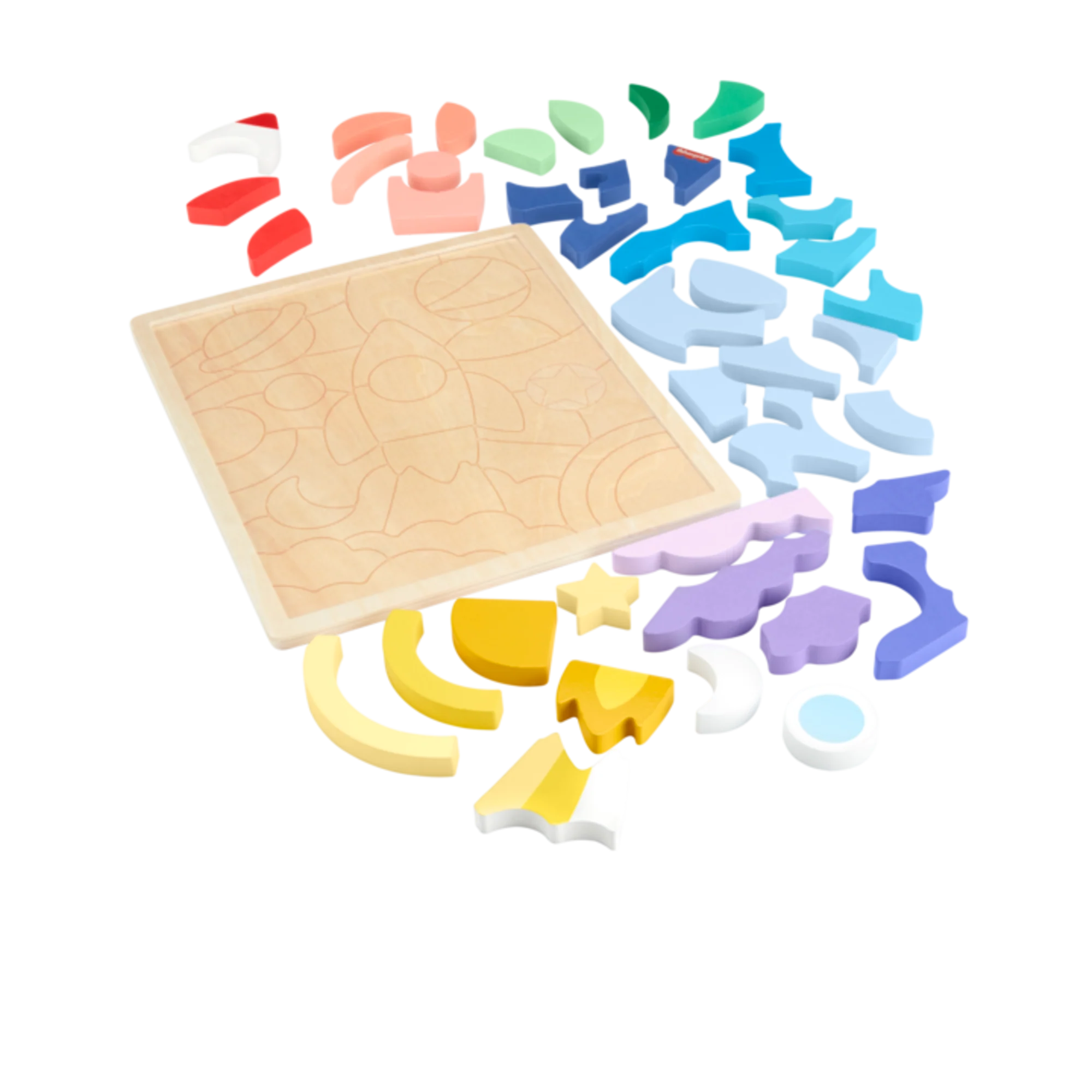 Fisher-Price Wooden Space Blocks Puzzle - Image 3