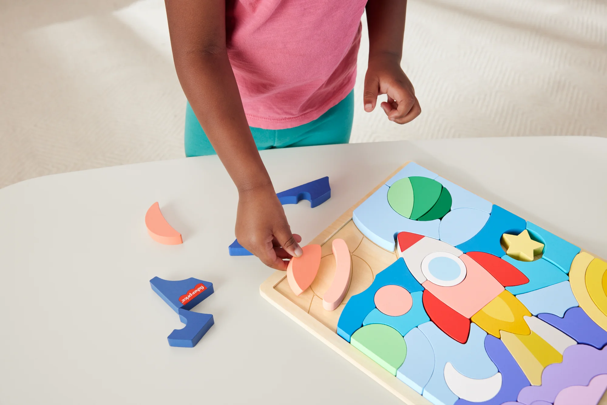 Fisher-Price Wooden Space Blocks Puzzle - Image 6