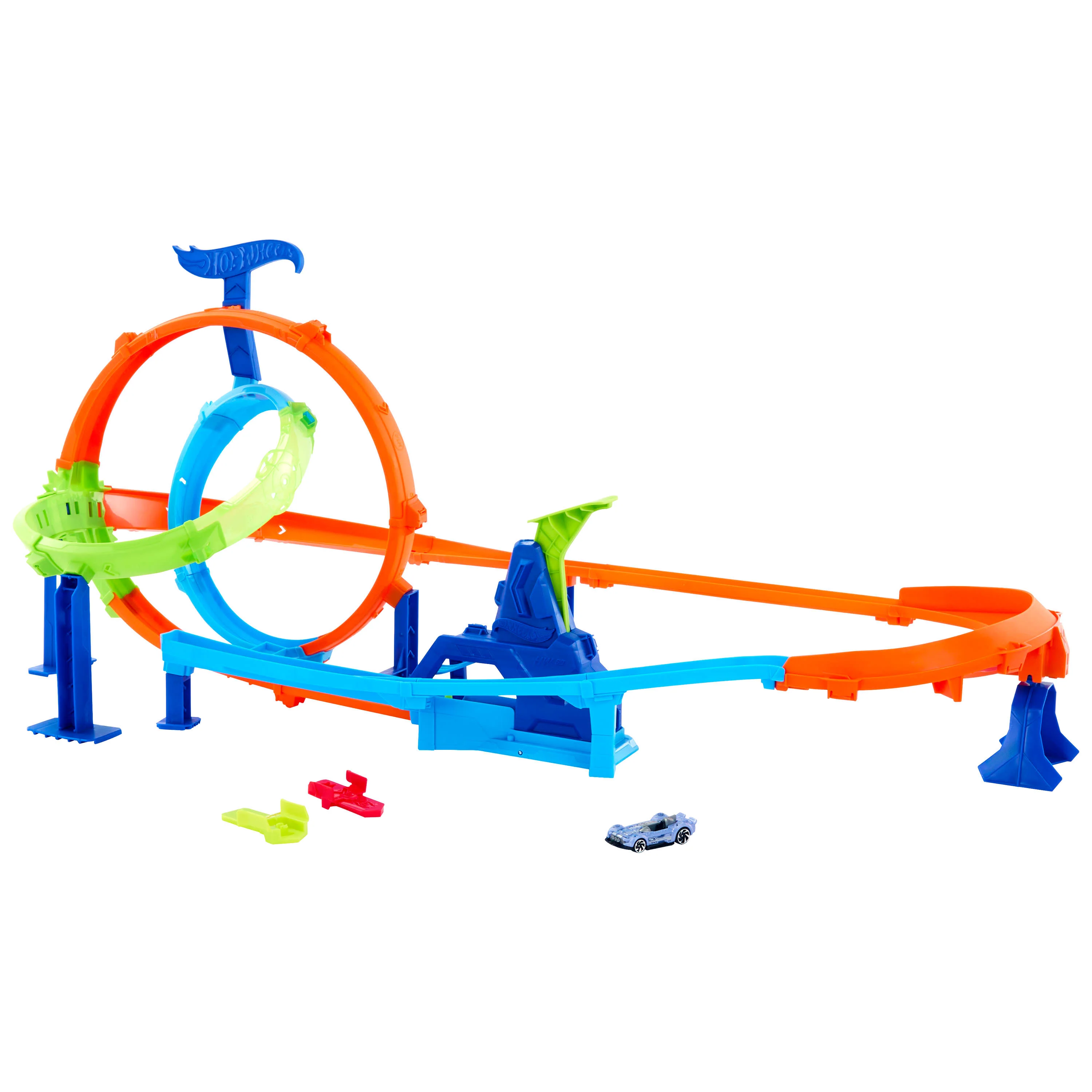 Hot Wheels Stunt Tracks Rapid Launch Cyclone - Image 2