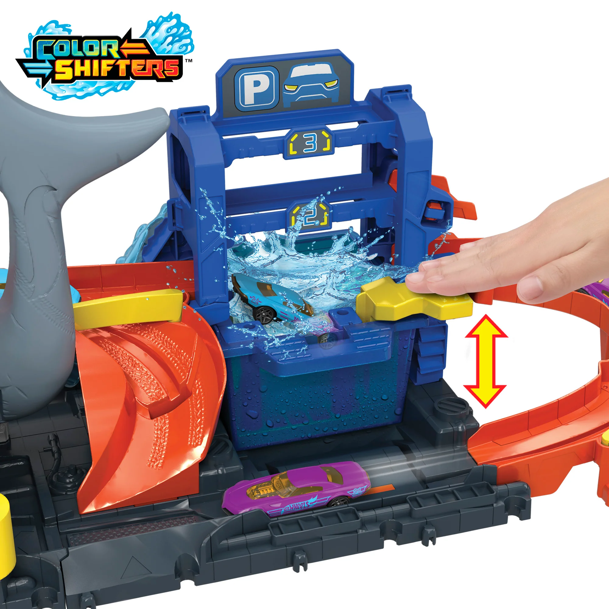 Hot Wheels Ultra Shark Car Wash Playset - Image 4