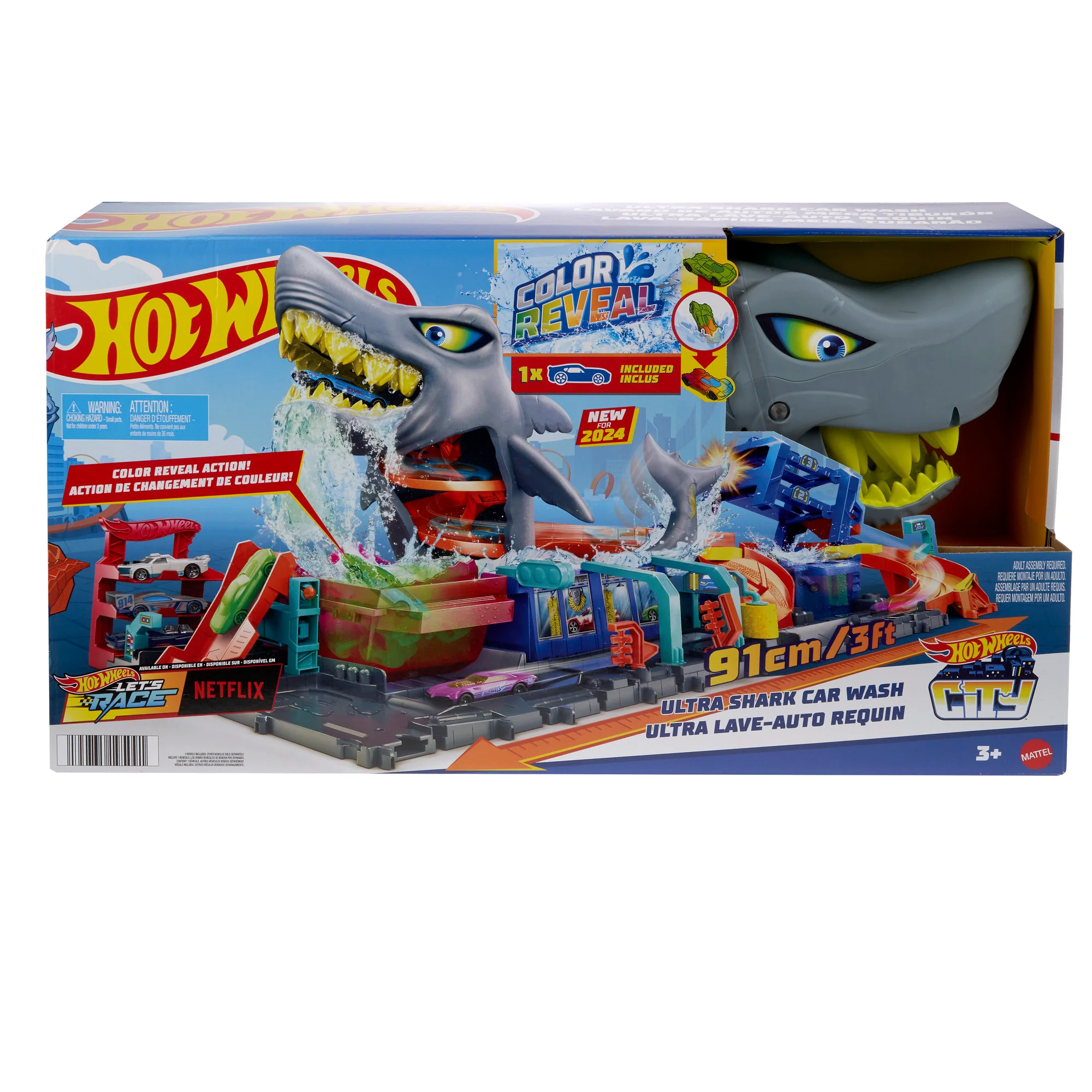 Hot Wheels Ultra Shark Car Wash Playset - Image 6