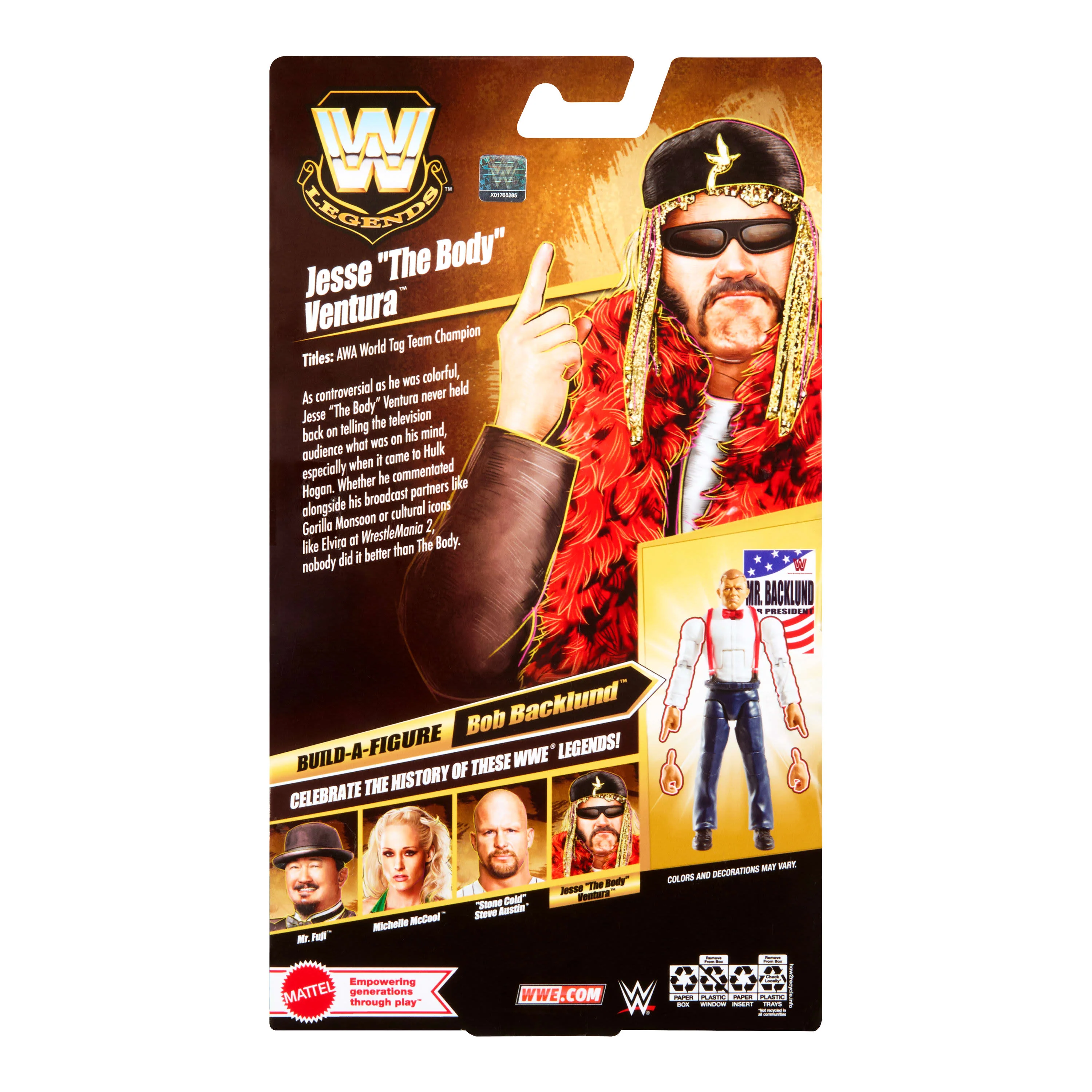 WWE Elite Legends Jesse "The Body" Ventura Action Figure - Image 6