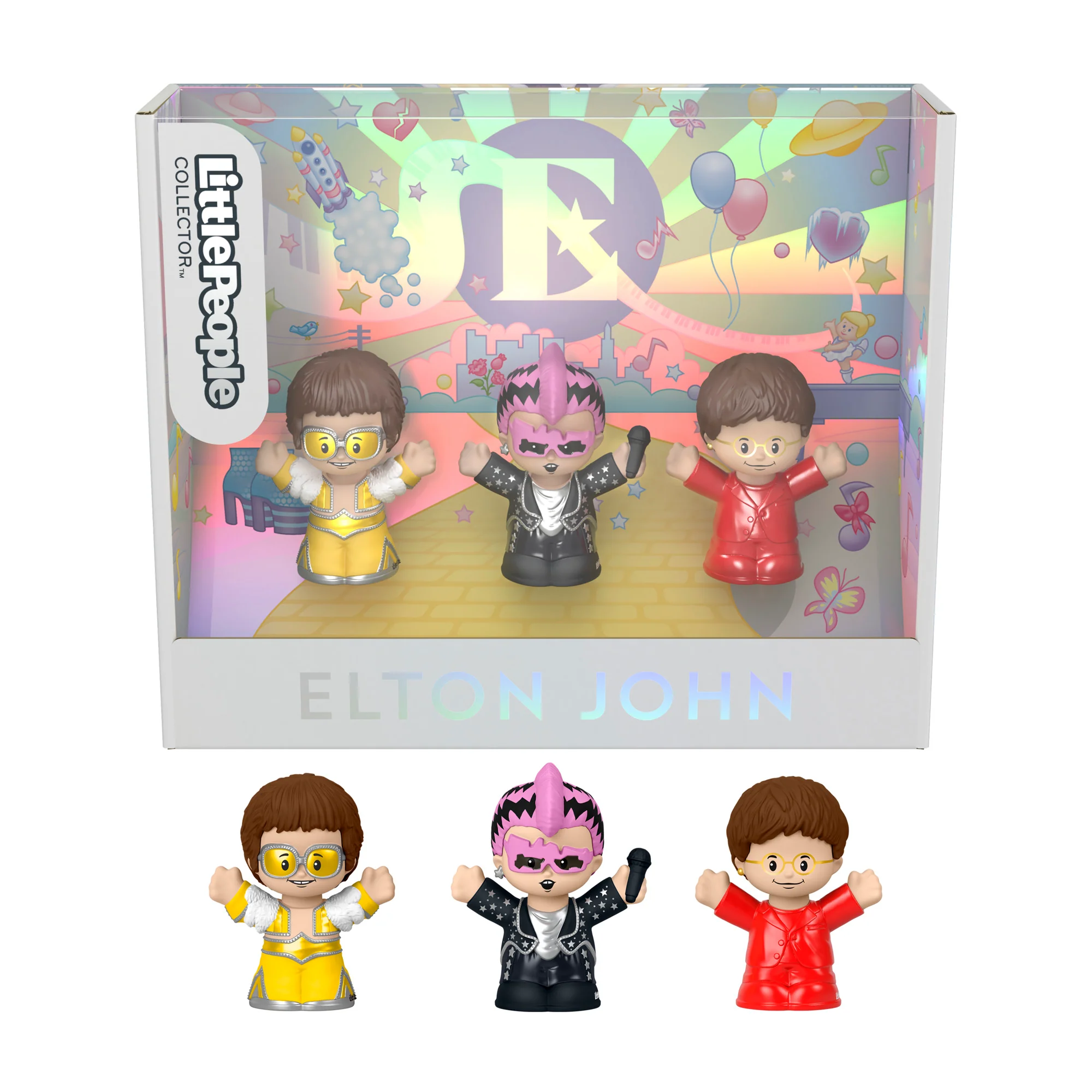 Little People Collector Elton John Special Edition Set For Adults & Fans, 3 Figures - Image 10