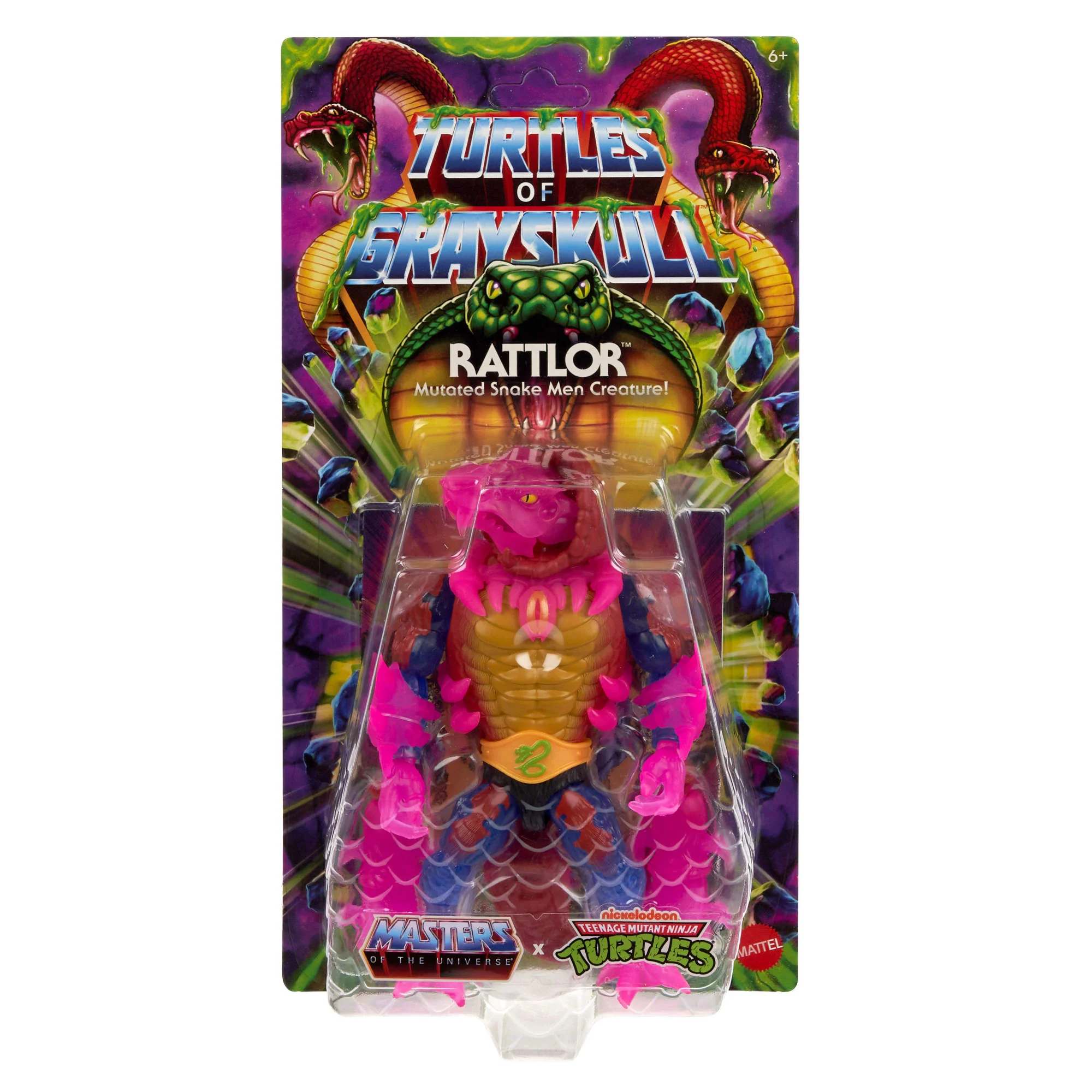 Masters Universe Origins Turtles of Grayskull Rattlor Action Figure - Image 6