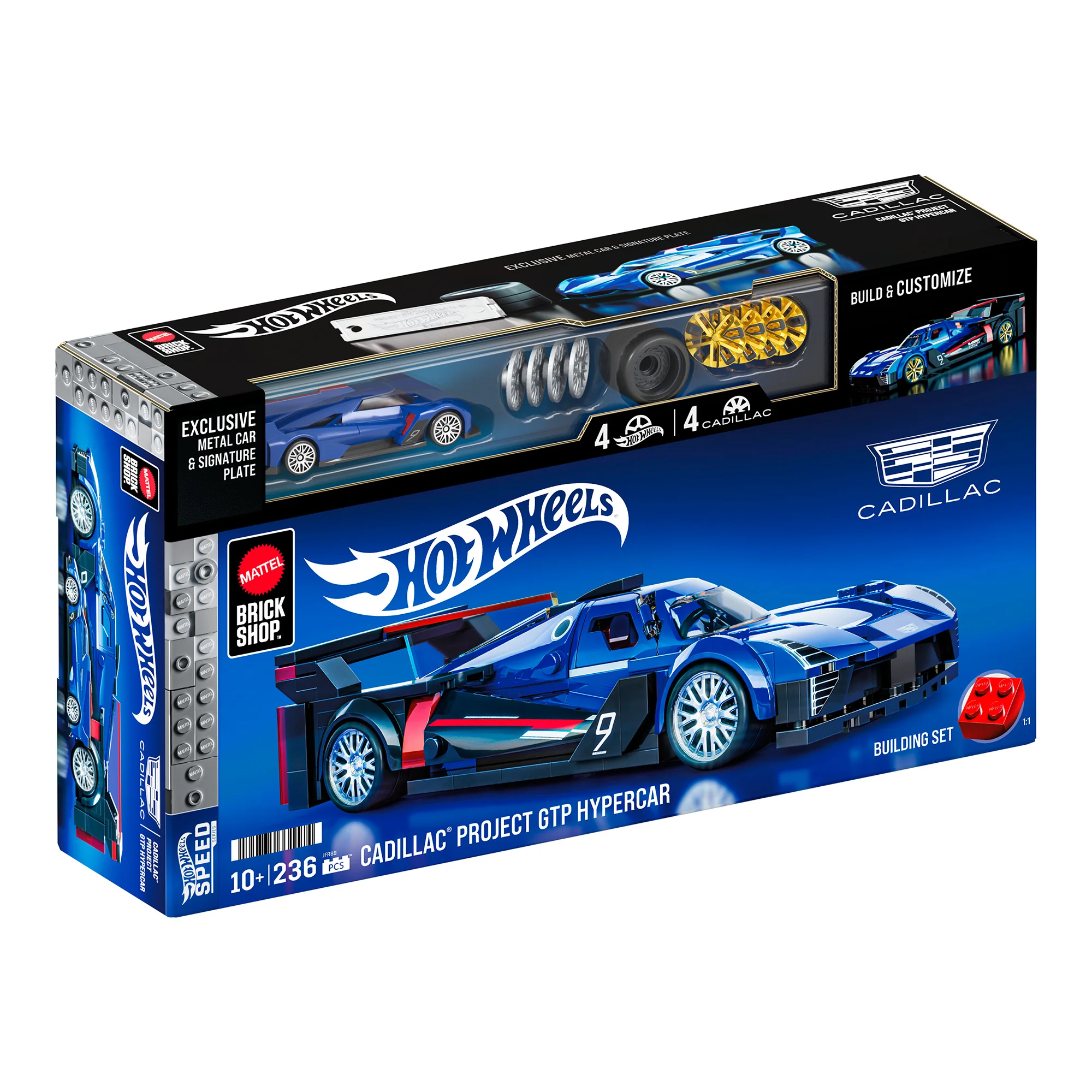Mattel Brick Shop Hot Wheels Cadillac Project GTP Hypercar Building Set - Image 10