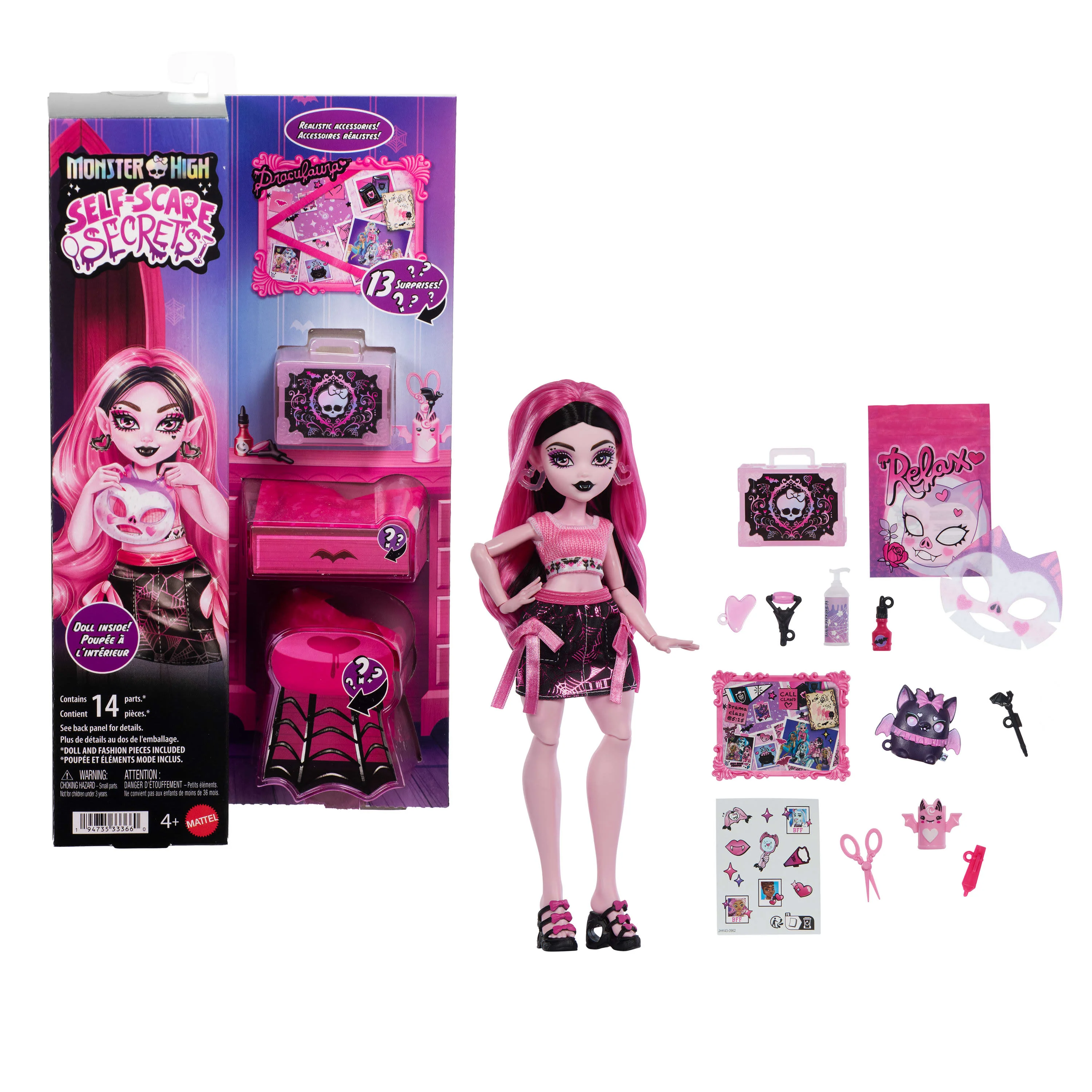 Monster High Self-Scare Secrets Draculaura Doll - Image 6
