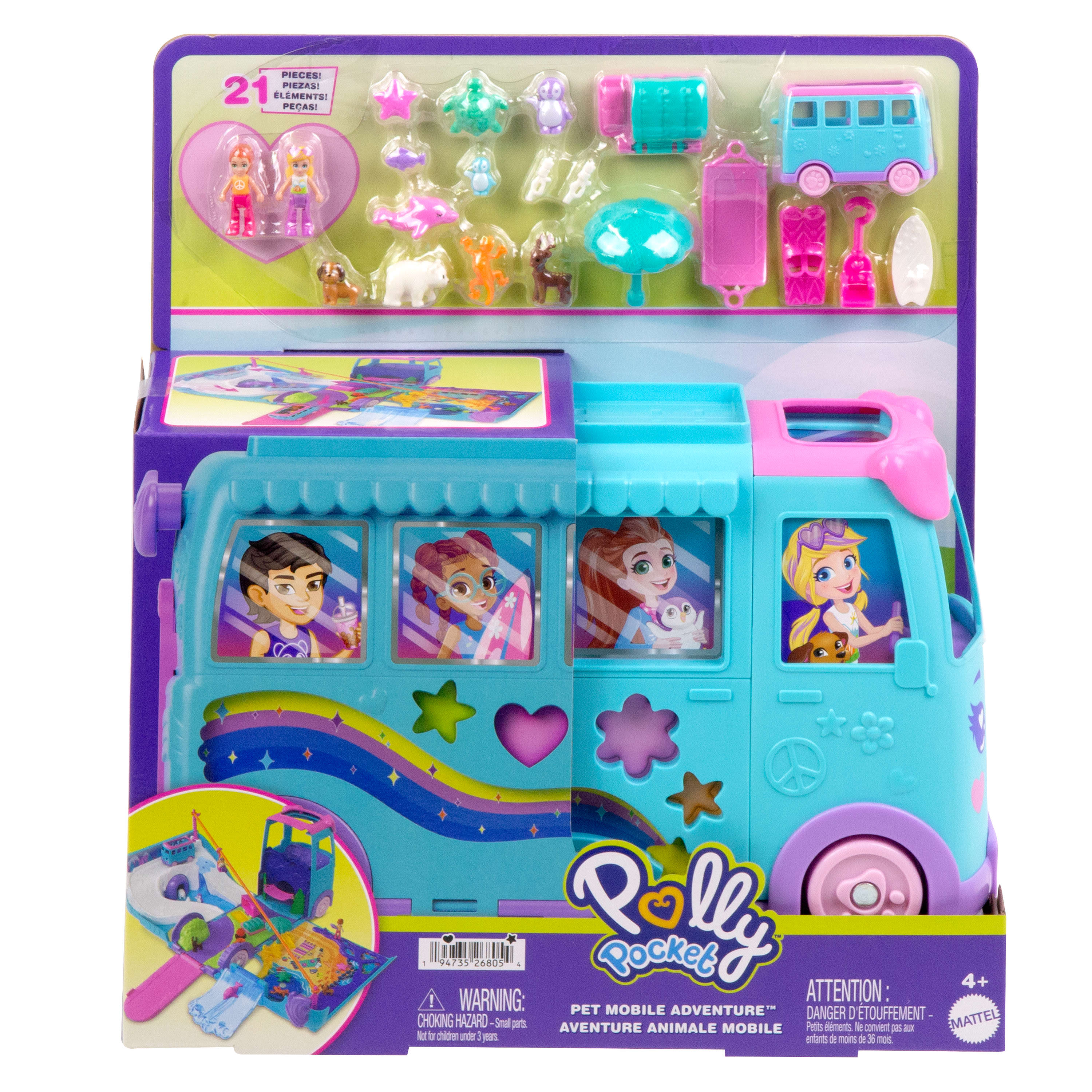 Polly Pocket Pet Mobile Adventure Playset - Image 7