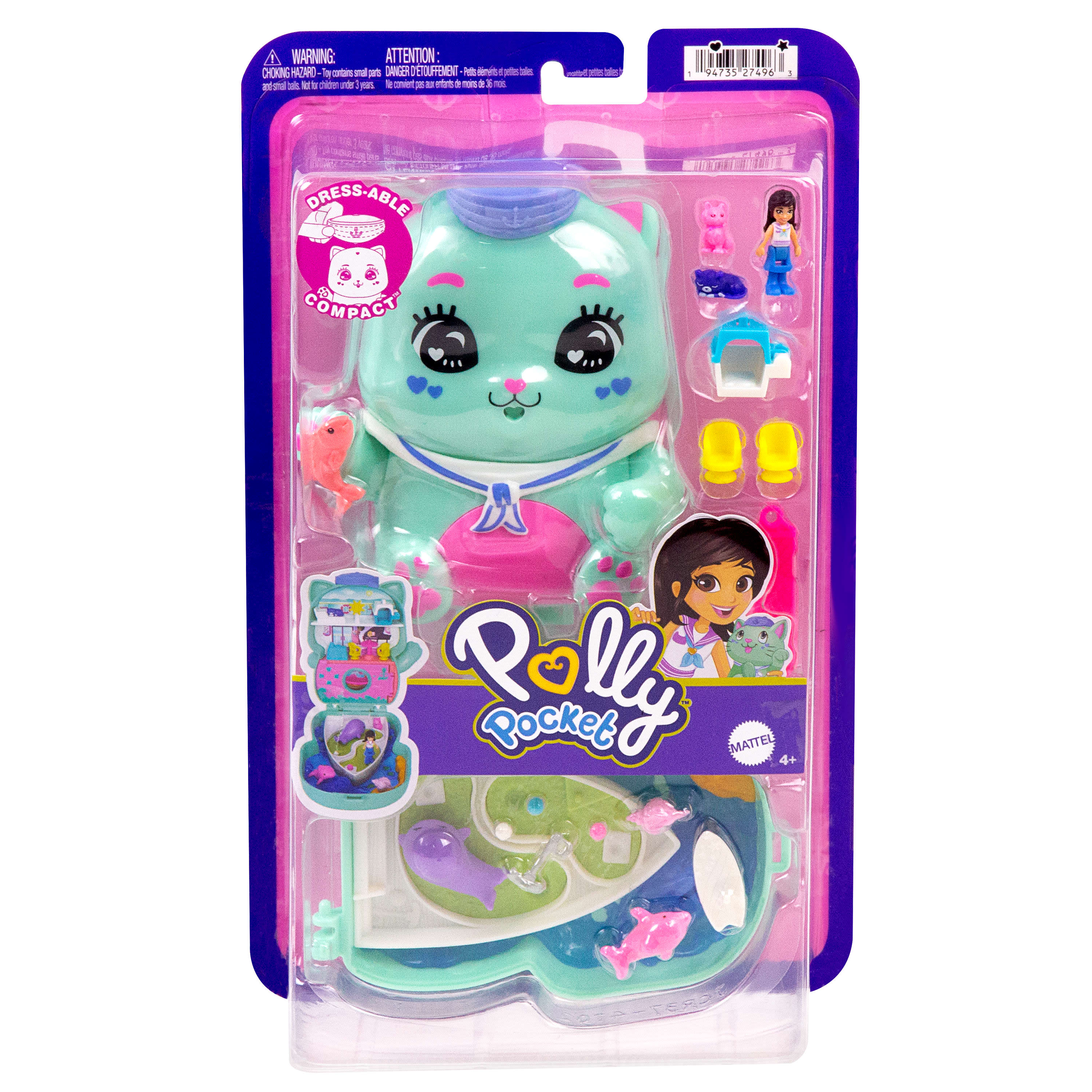 Polly Pocket Set Sail Kitty Compact Playset - Image 4