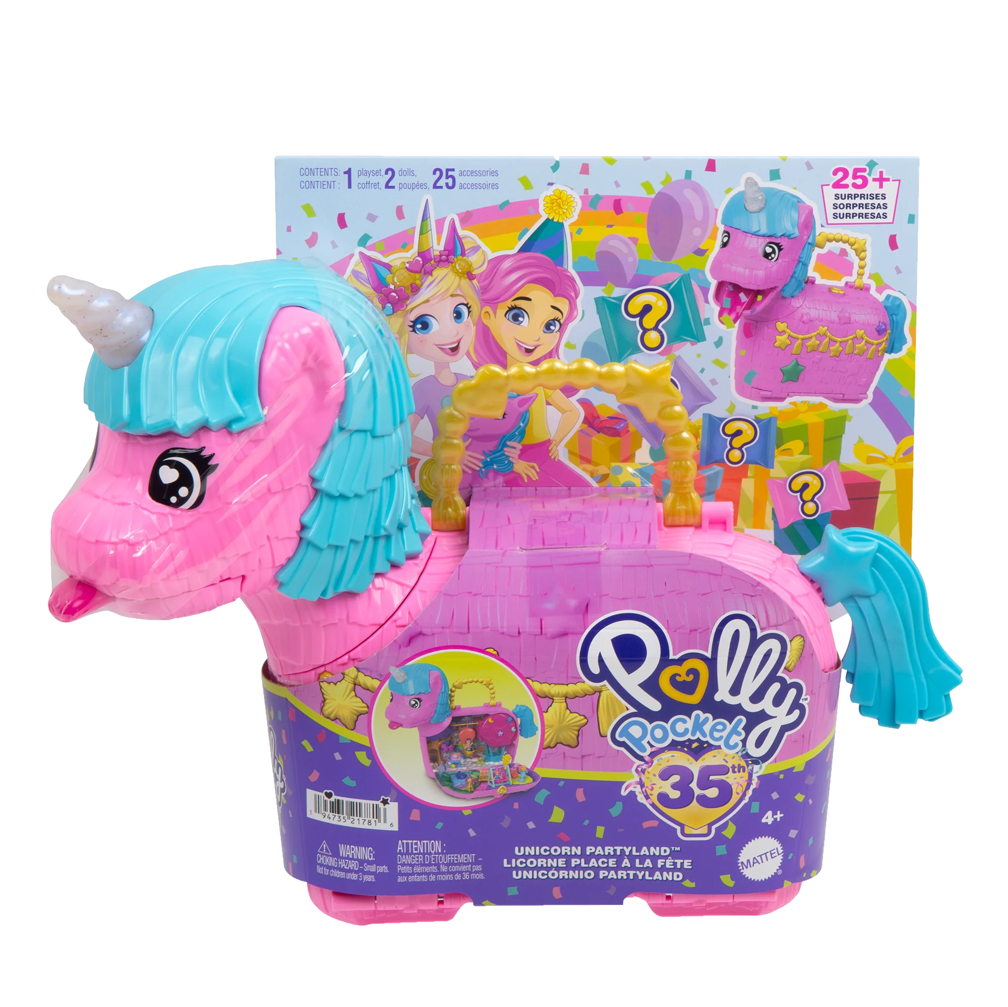 POLLY POCKET UNICORN PARTYLAND Playset
